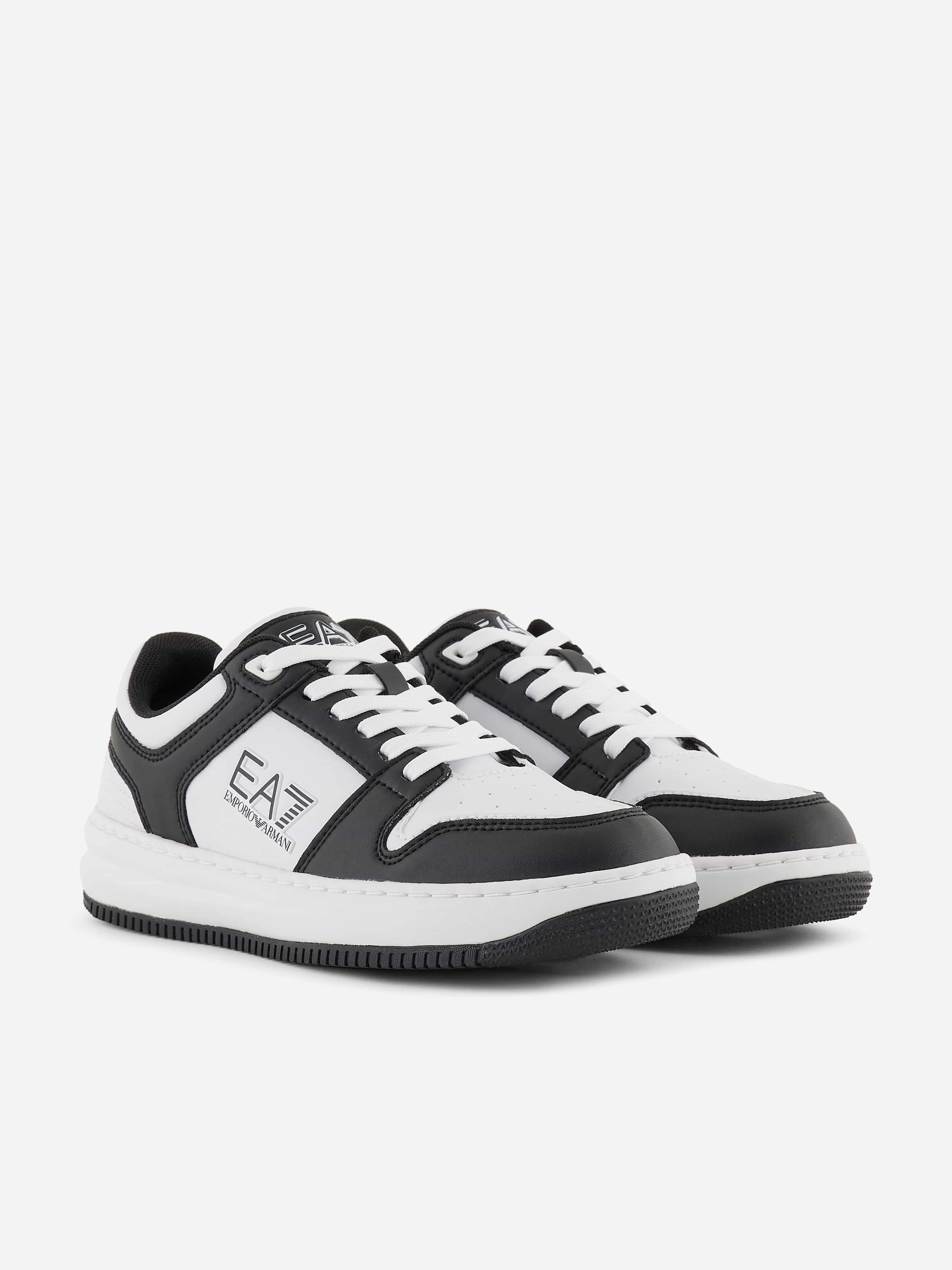 Lightweight Design, This Is A Steal Boys Logo Trainers in Black