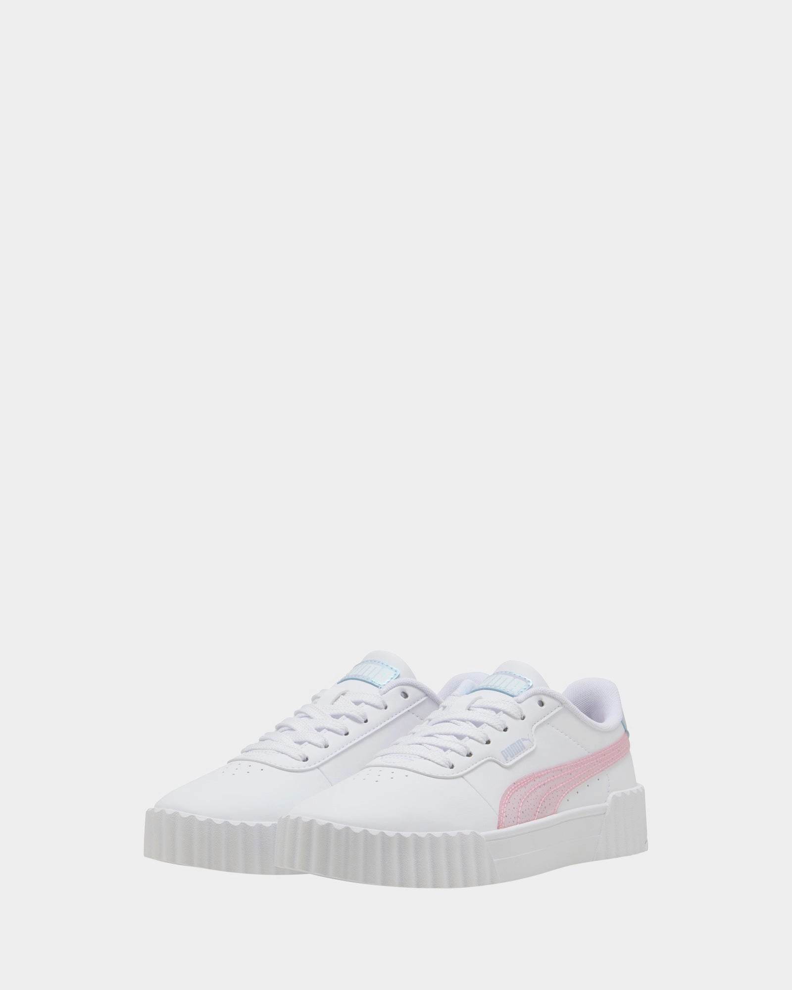Blurry Dreams Jnr White/Mauve Elegant, New Season Drop, Quilted Leather Clutch