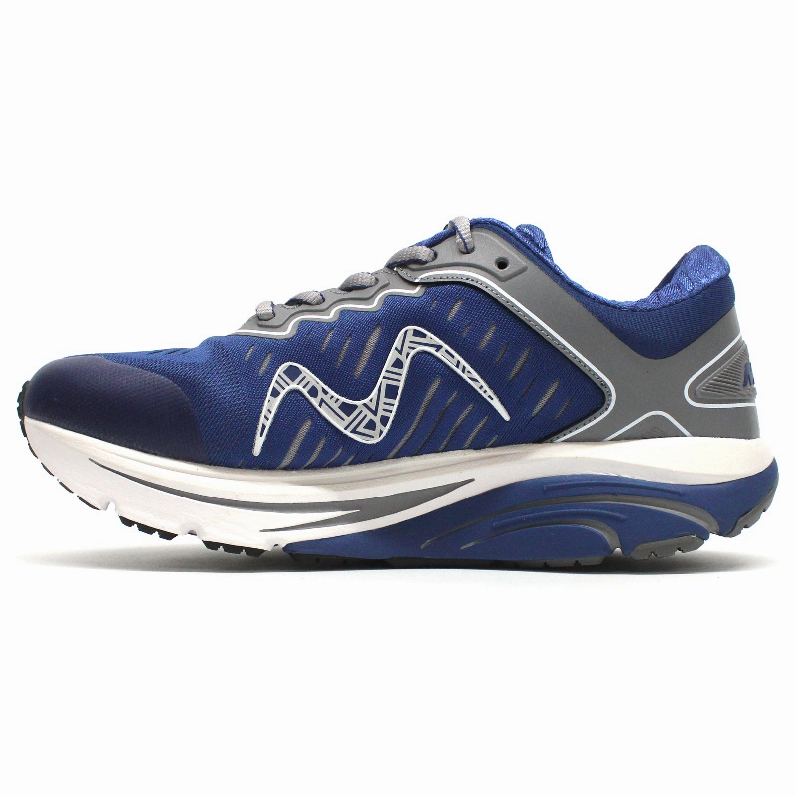 Drawstring Closure MBT 2000 II Leather Textile Women's Running Navy Trainers