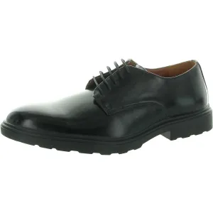 ELLIOT Mens Lace-Up Faux Leather Oxfords