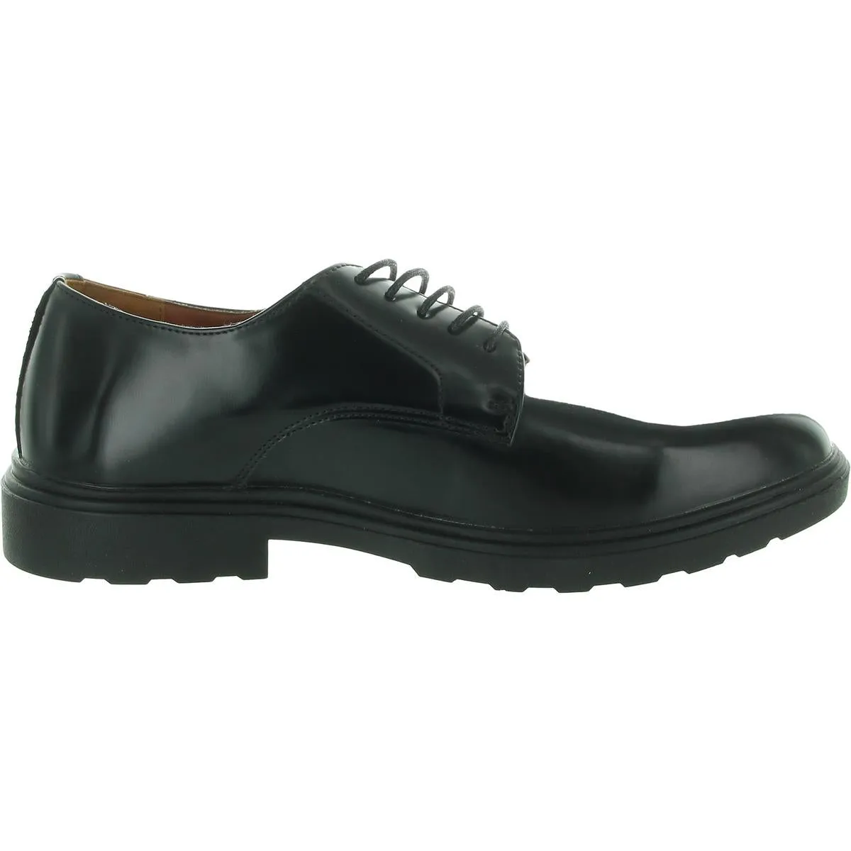 ELLIOT Mens Lace-Up Faux Leather Oxfords