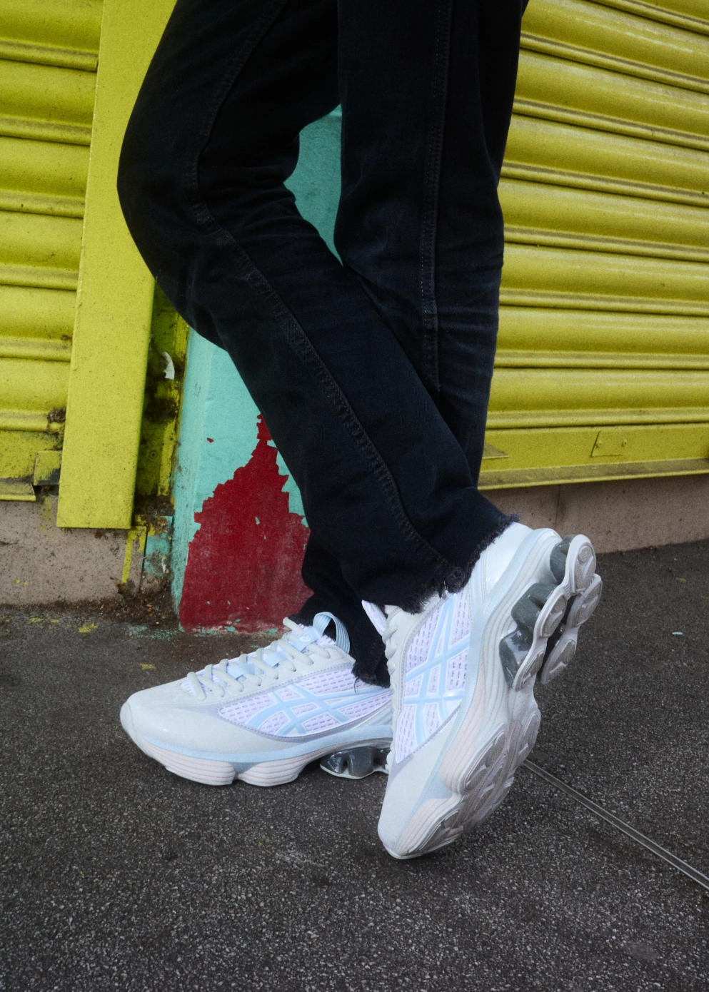 US6-S Gel-Kinetic Fluent 'Glacier Grey' Sneakers All-In-One Design
