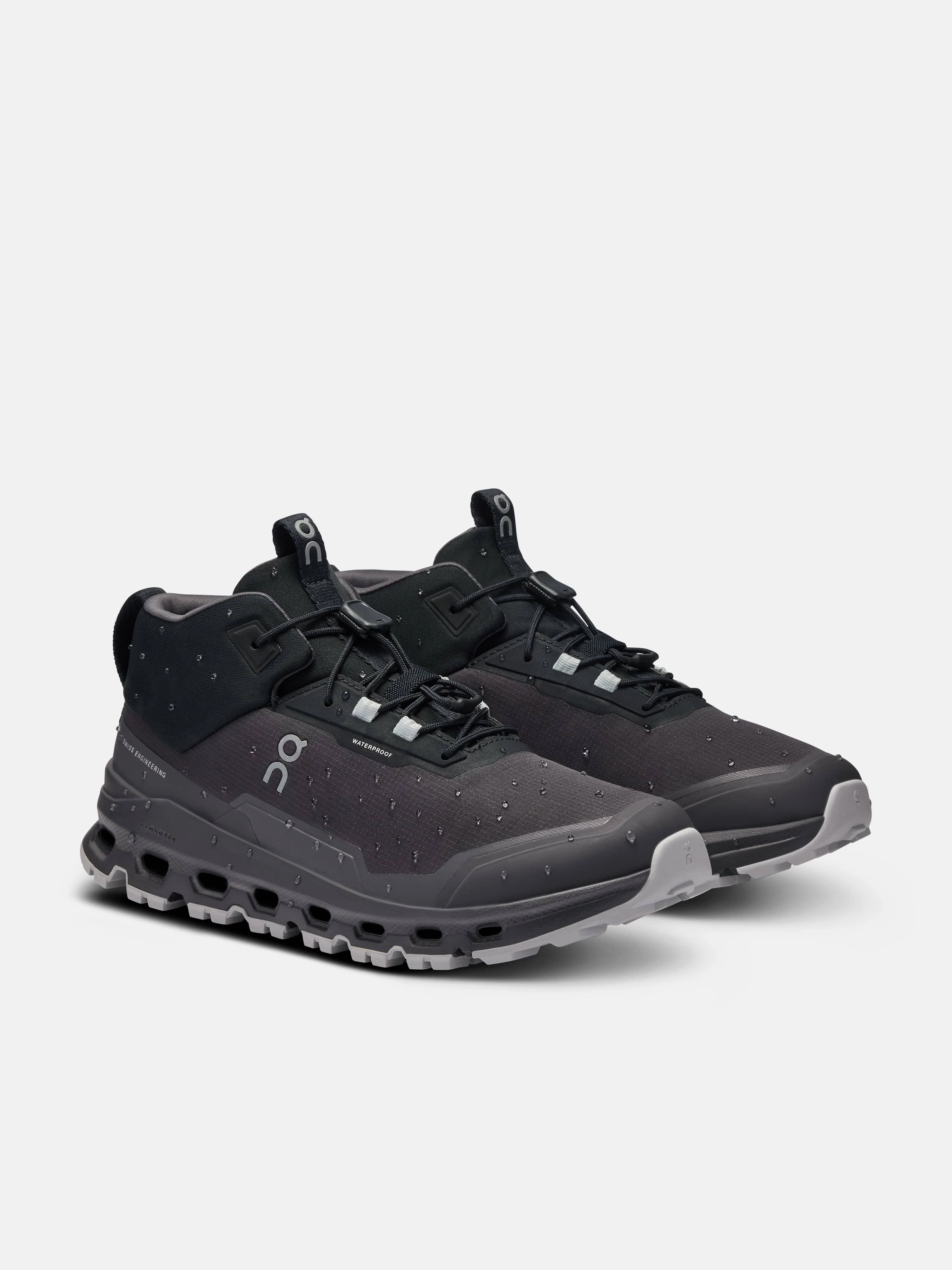 On Running Kids Cloudhero Mid Waterproof Trainers in Black Functional, Must-Have Item