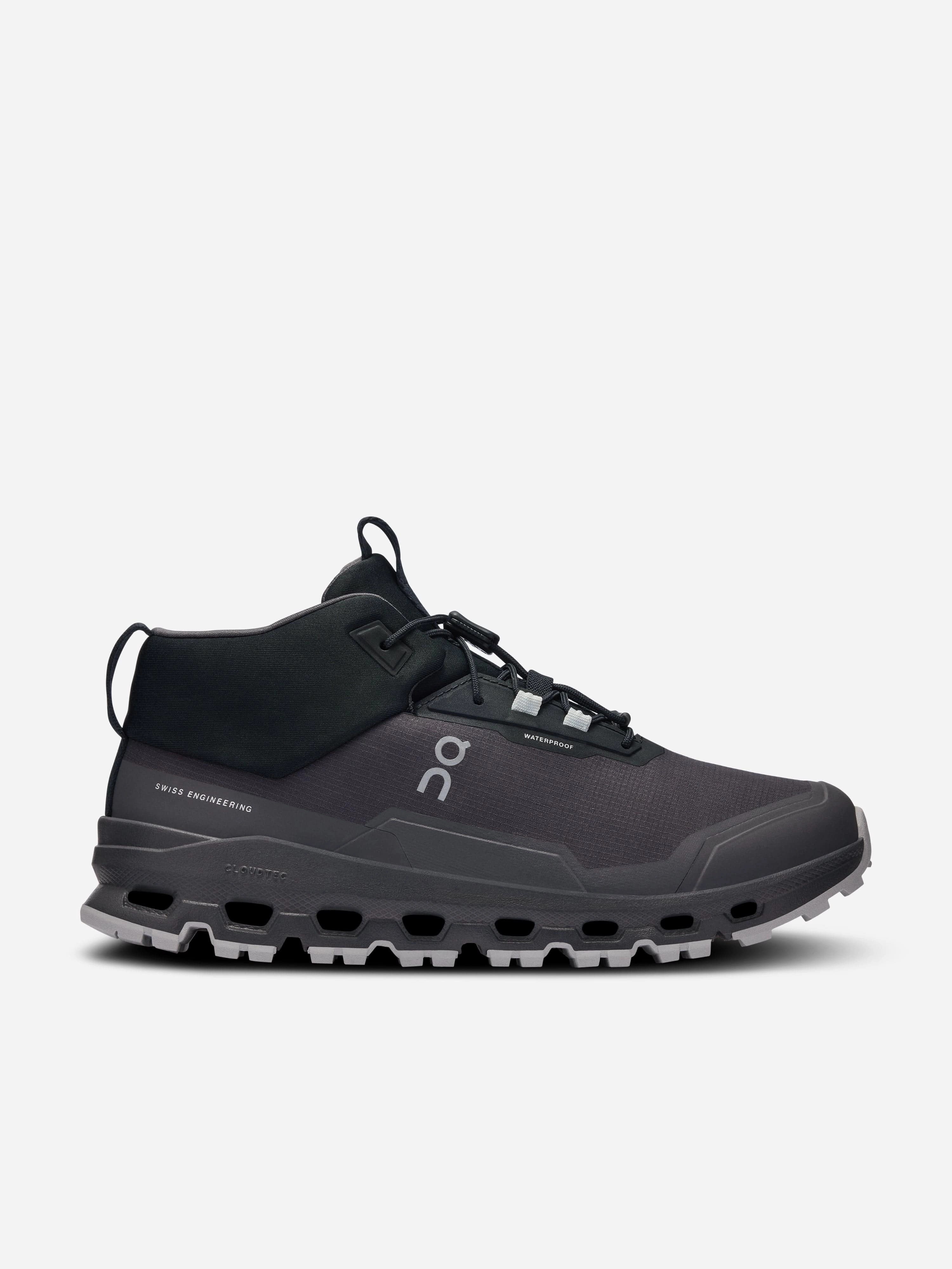 Ending Soon On Running Kids Cloudhero Mid Waterproof Trainers in Black Metallic Advanced Features, On-The-Go Friendly