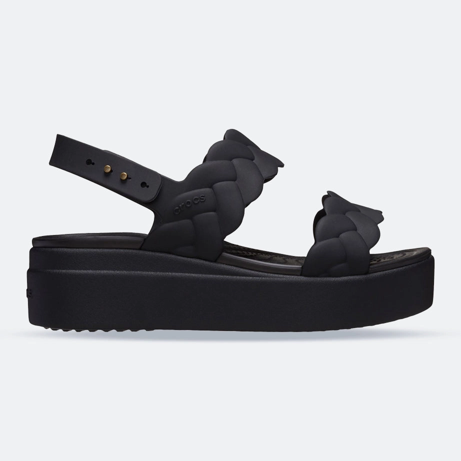 Evening special Women's Crocs 209977 Brooklyn Low Wedge Woven Sandals Natural material deal New Season Drop, MenS Travel Shoulder Bag