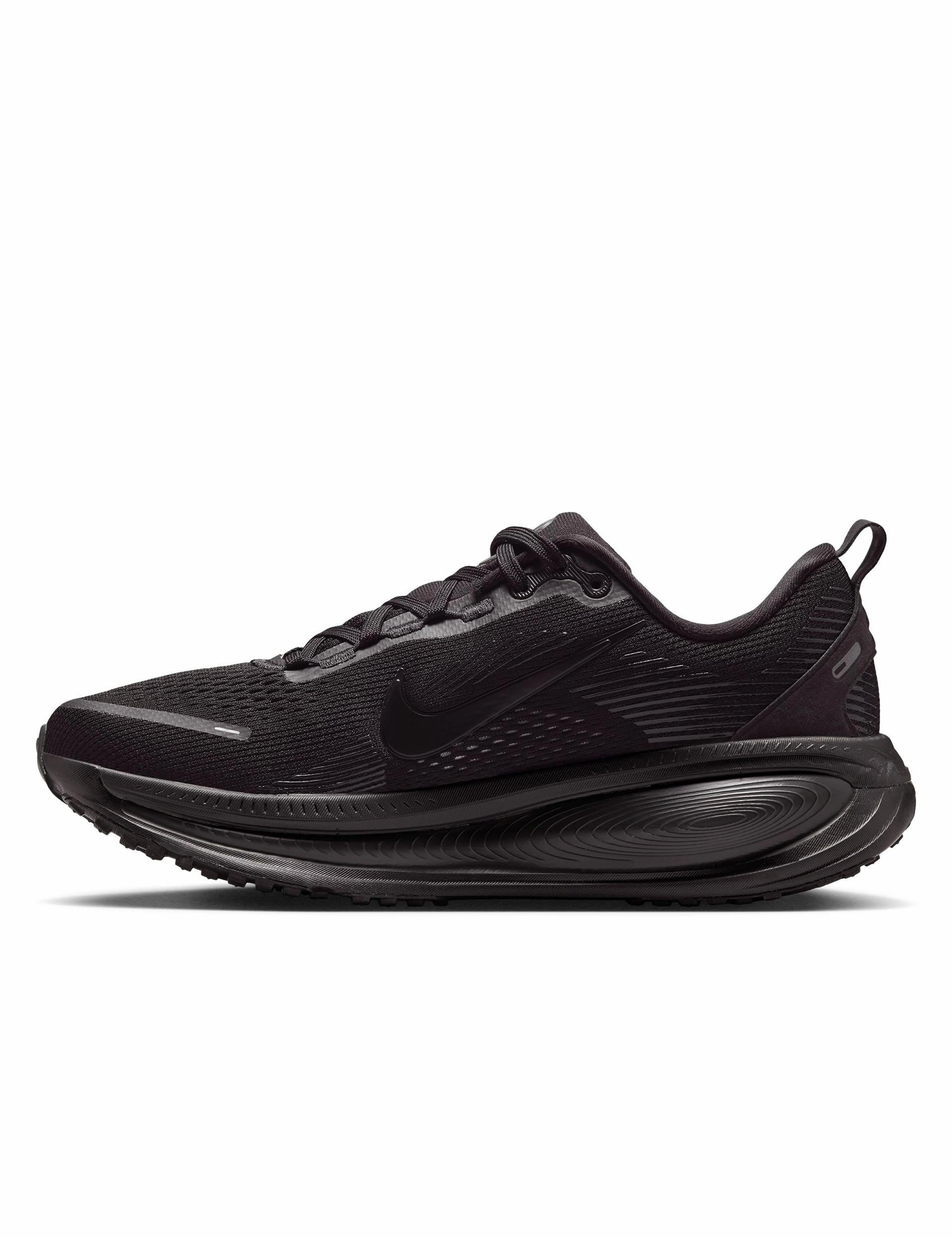 Quick-Dry Fabric Vomero 18 Running Shoes - Black/Dark Smoke Grey/Light Smoke Grey