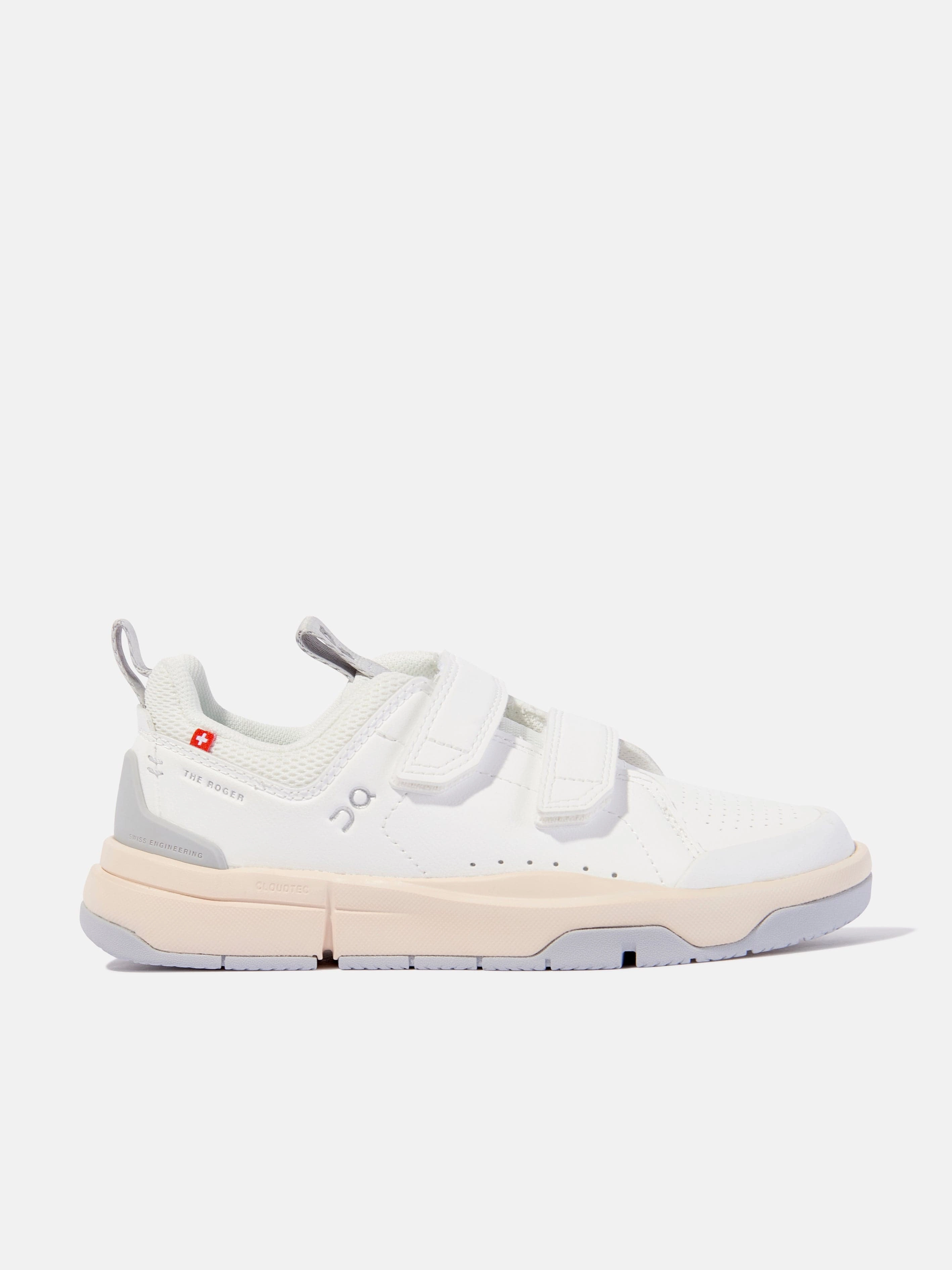 Vegan Leather Milestone-celebrating deal On Running Boys The Roger Trainers in White Professional Choice Why Wait? Own It
