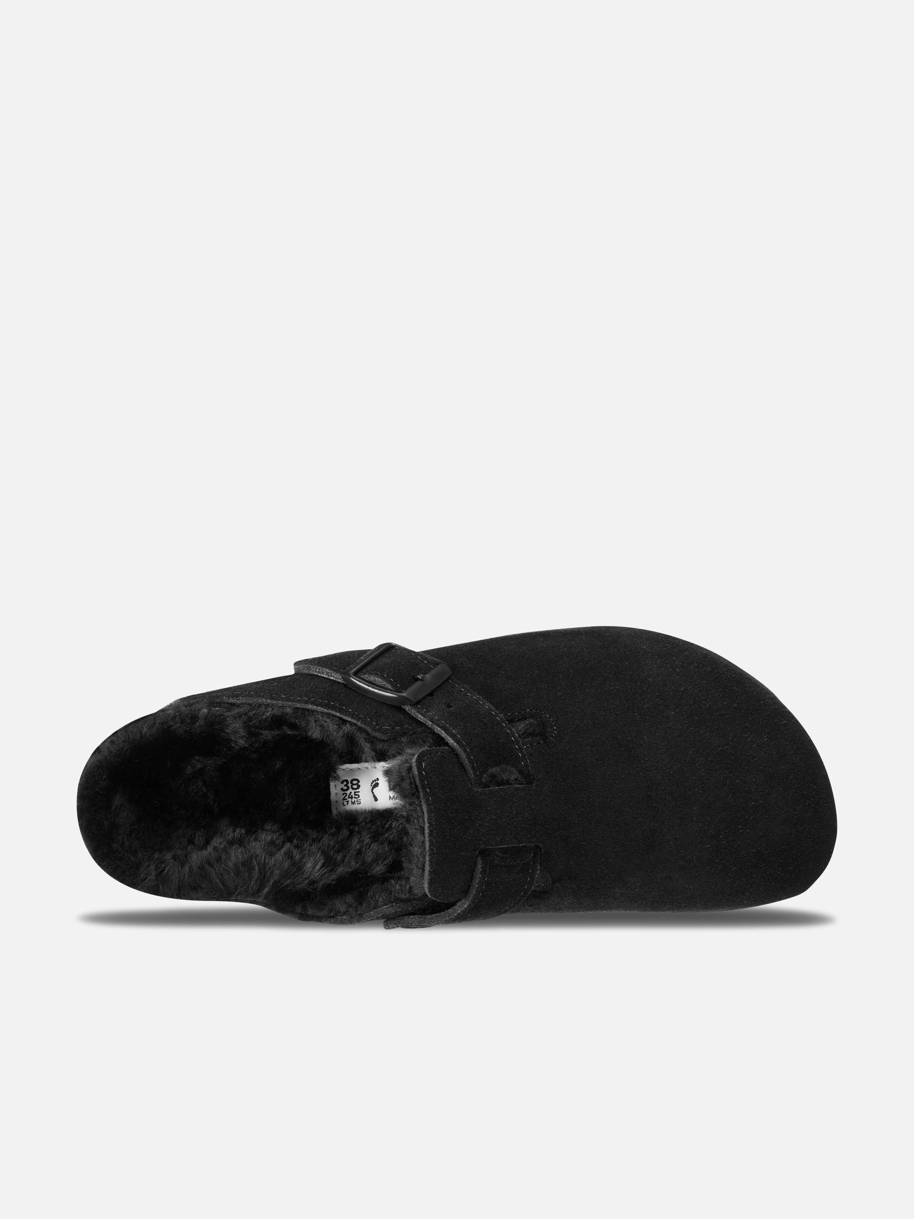 Kids Cartoon Backpack BIRKENSTOCK Boston Shearling Suede Clogs in Black Mesh