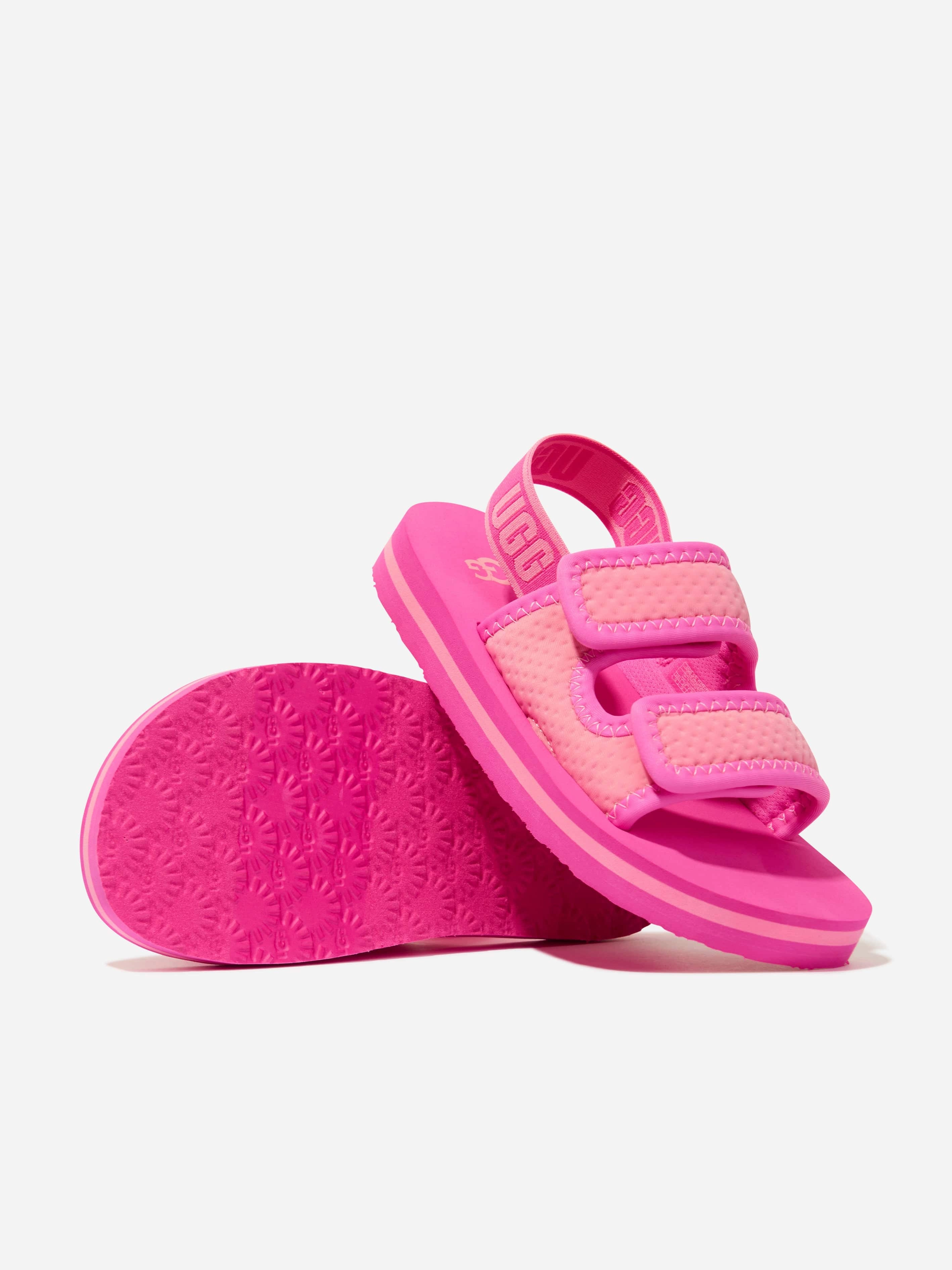 Durable UGG Girls Lennon Slingback Sandals in Pink