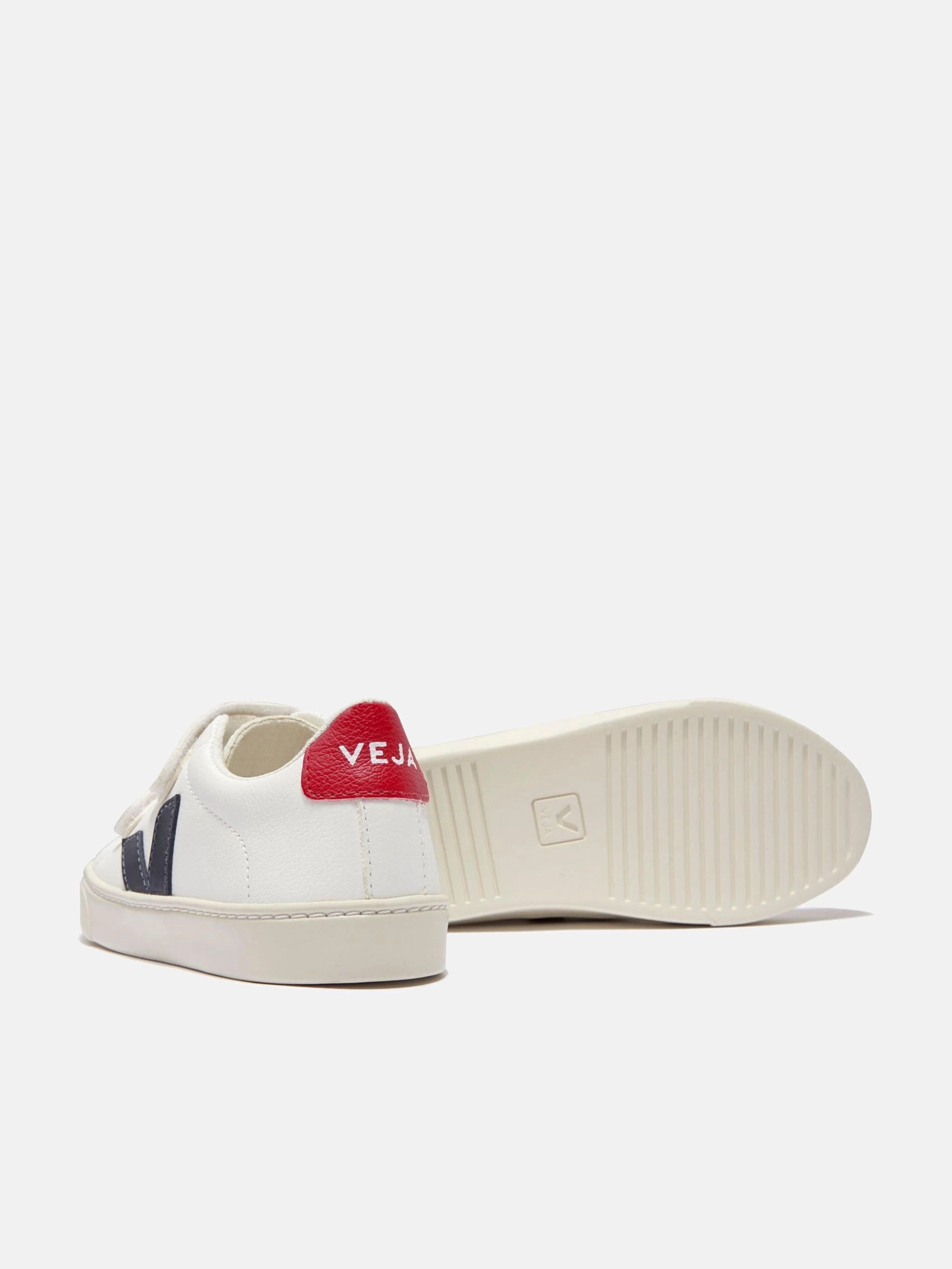 Veja Kids ChromeFree Leather Esplar Trainers in White Made For Comfort