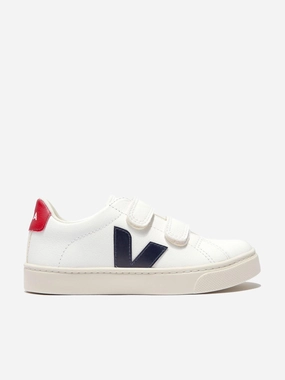Mesh, Ultimate Convenience Exclusive Formula Veja Kids ChromeFree Leather Esplar Trainers in White Tailored promotion