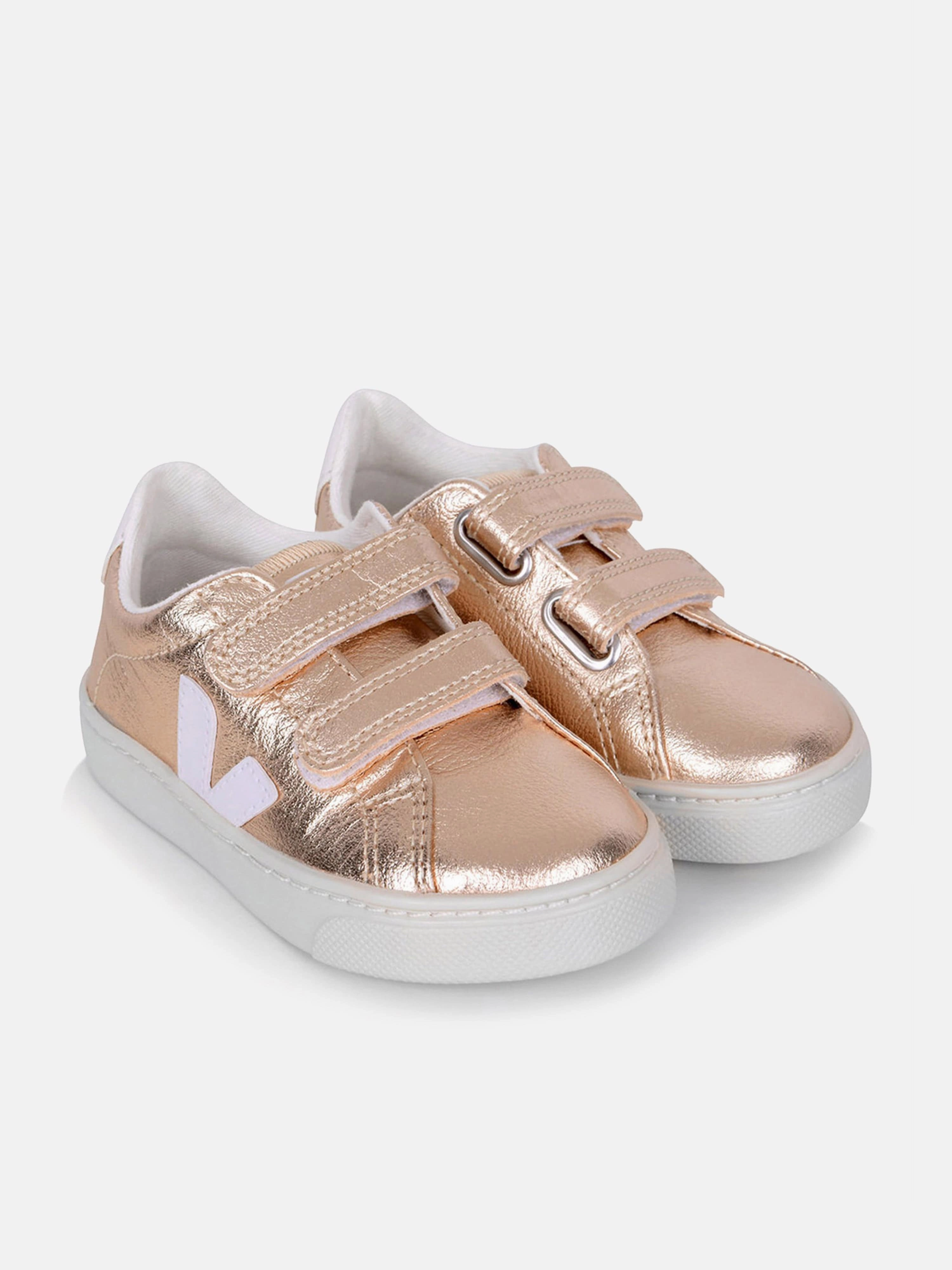 Veja Girls Small Esplar Velcro Trainers in Gold Leather Tote Bag For Work, Perfect For You, Professional