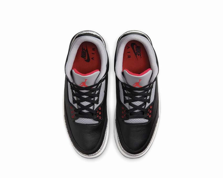 Air Jordan 3 Retro "Black Cement" Worry-Free Wear, Magnetic Closure, Green Travel Backpack