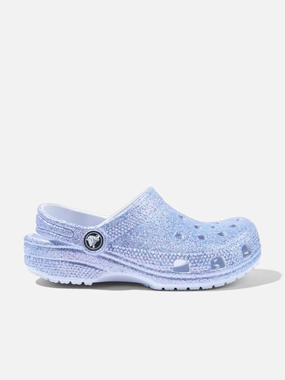 Functional Expert use special Crocs Girls Classic Glitter Clog in Blue Loyal Customer Perk Convertible Shoulder Bag For Daily Use