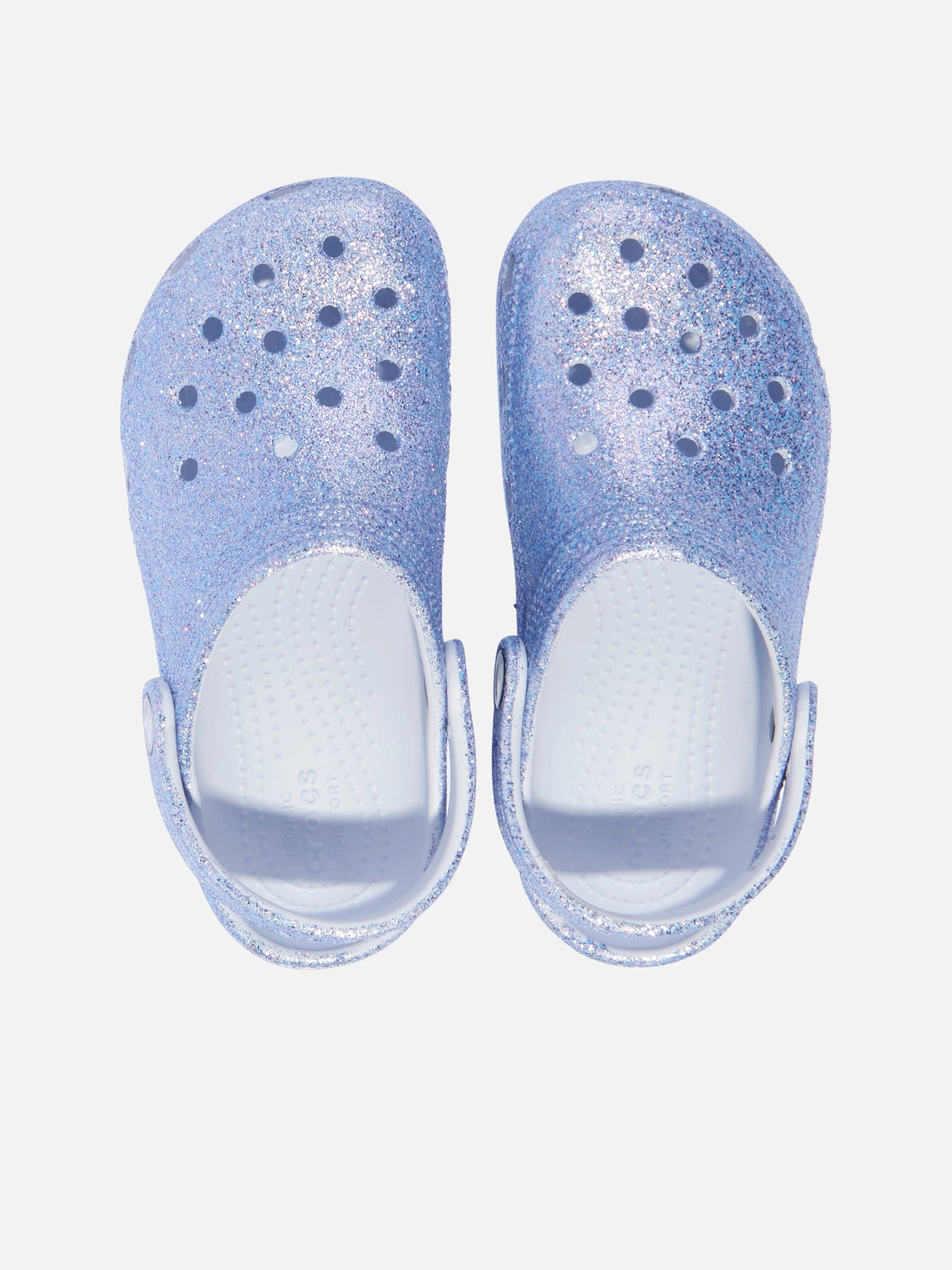 Crocs Girls Classic Glitter Clog in Blue Boys Sports Duffel Bag