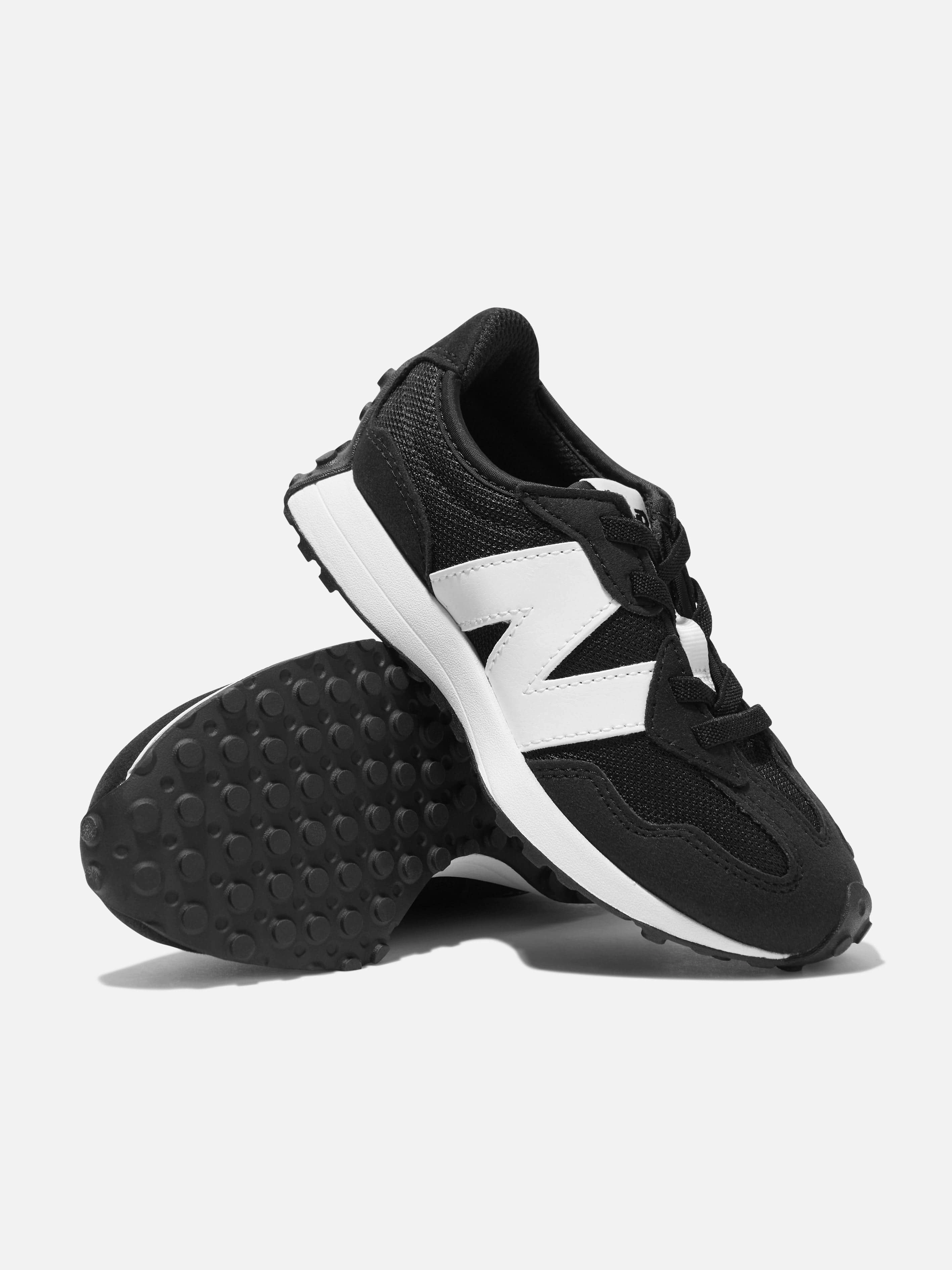 New Balance Kids 327 Trainers in Black Water Bottle Pocket