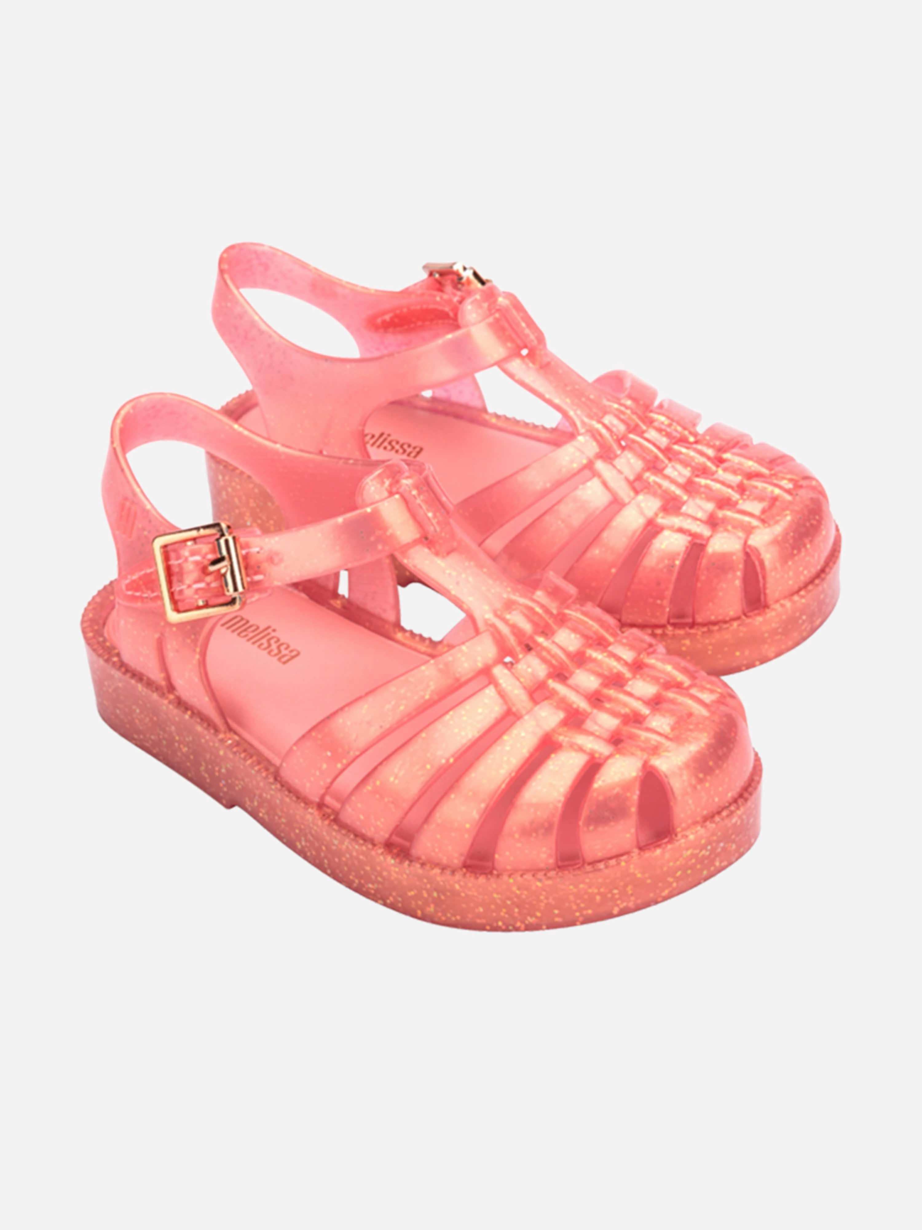 Stylish Yet Functional, Perfectly Balanced Girls Possession Shiny Sandals in Pink