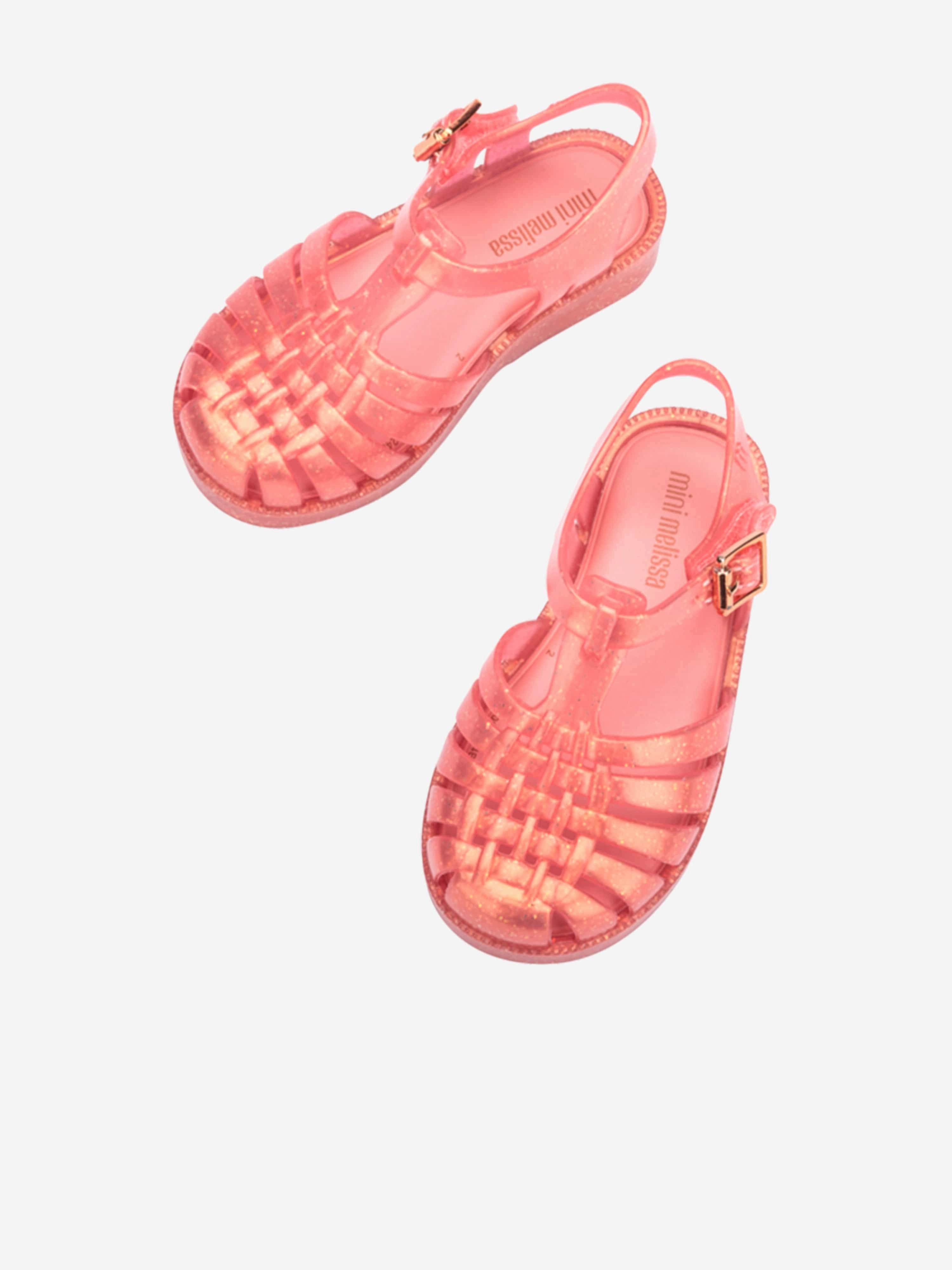 Girls Possession Shiny Sandals in Pink Soft Touch Feel, Compact And Powerful