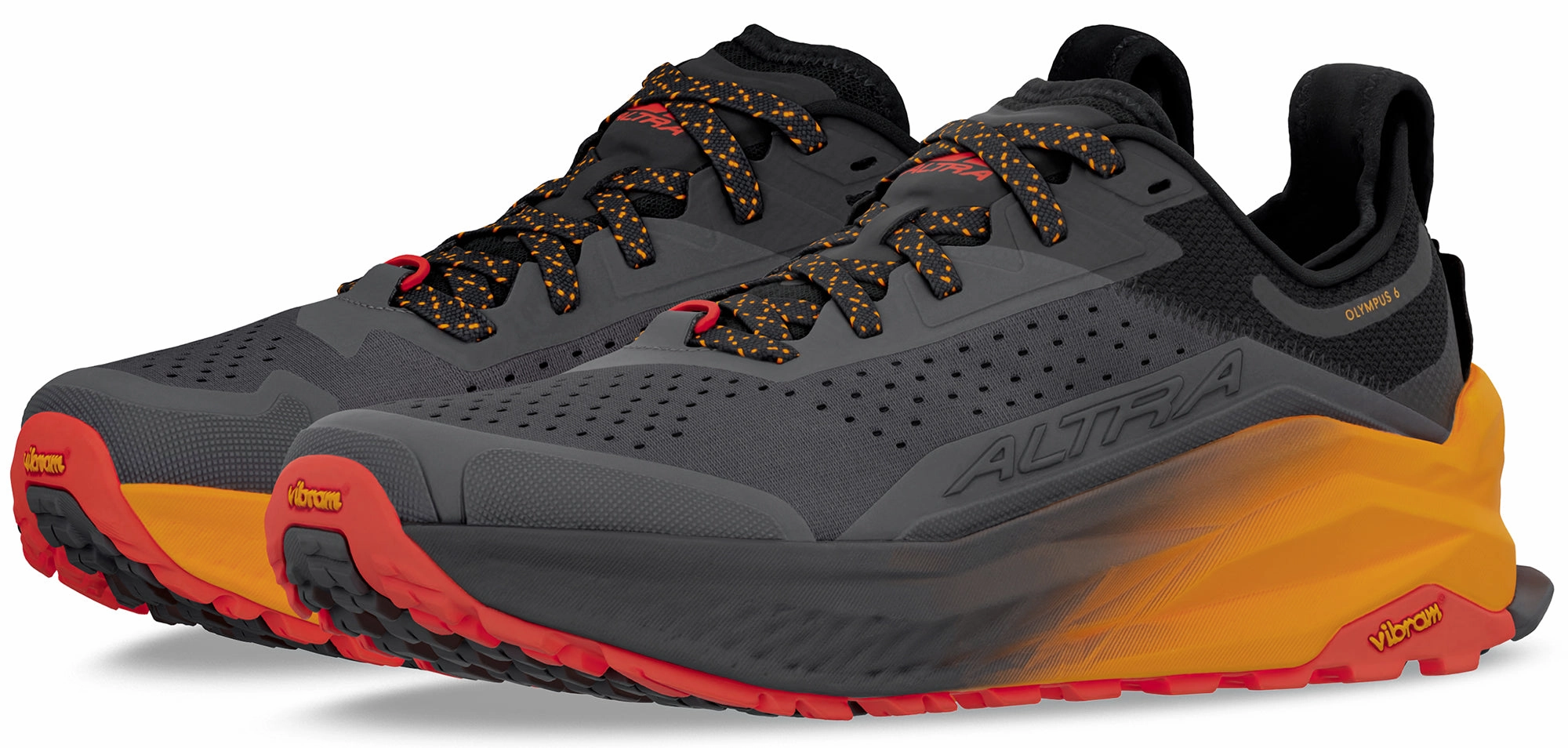 Nylon Altra Olympus 6 Mens Trail Running Shoes - Black