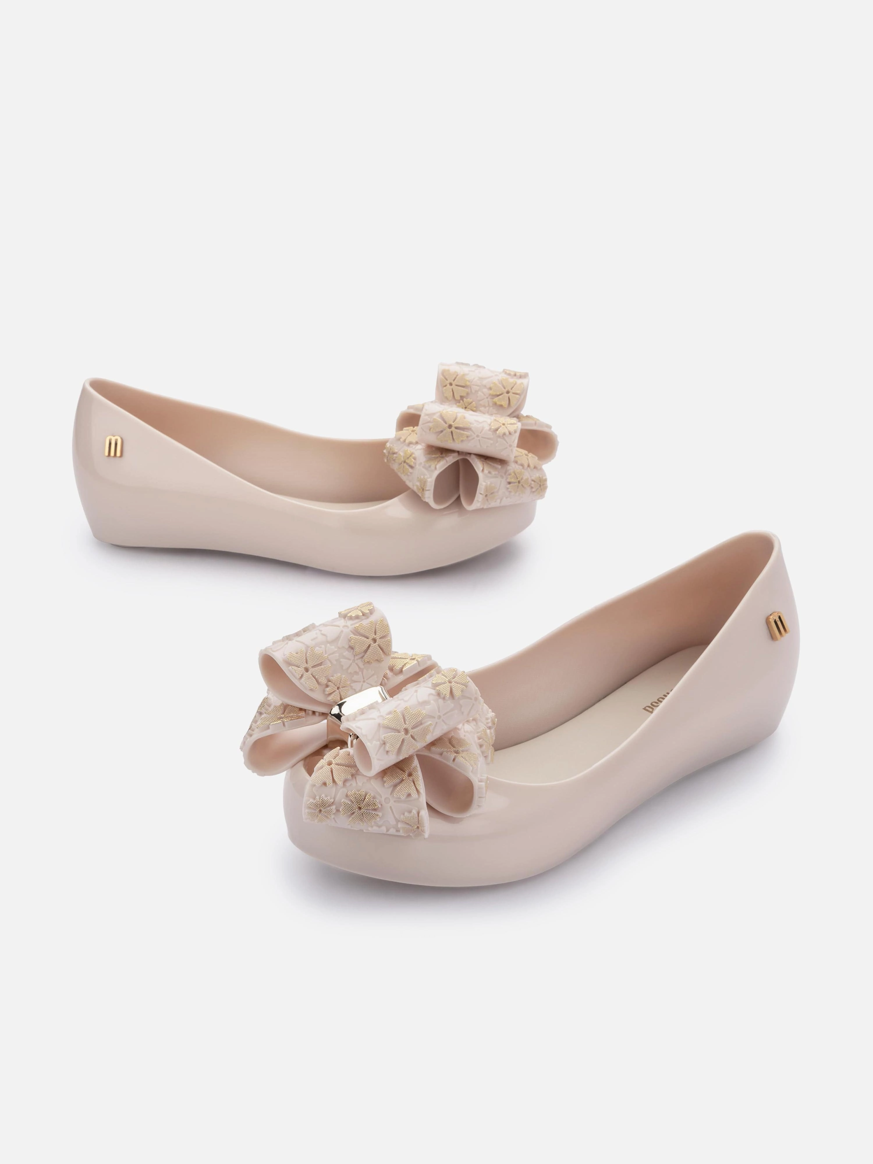 TodayS Special Mini Melissa Girls Ultragirl Sweet XI Ballerinas in Beige