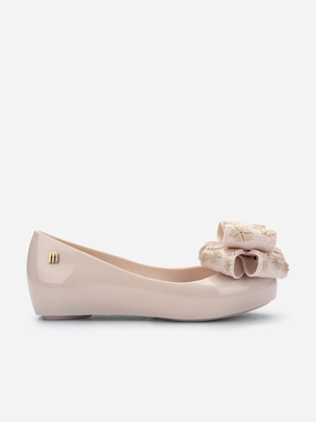 Featured Customization Mini Melissa Girls Ultragirl Sweet XI Ballerinas in Beige Casual style offer Engineered To Perform, Unlock The Offer, Shop Exclusive Styles
