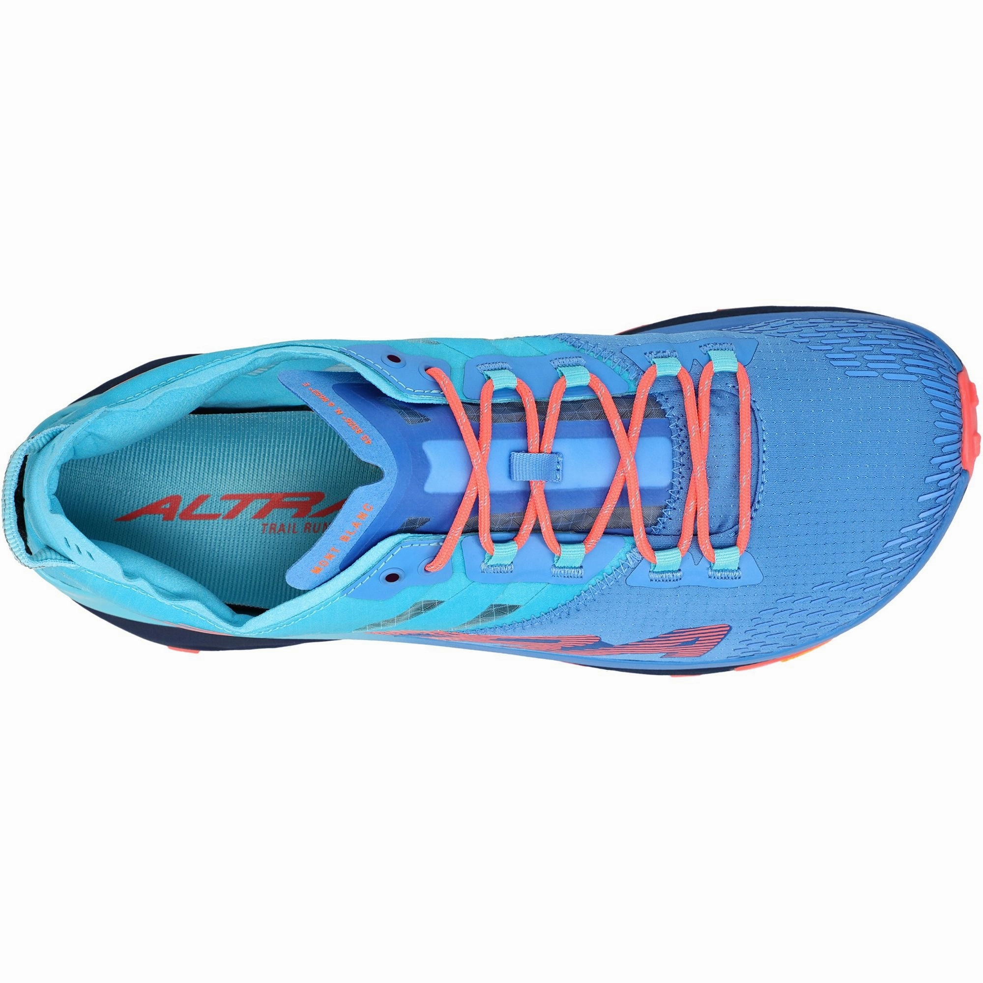 Top Zipper Altra Mont Blanc Mens Trail Running Shoes - Blue