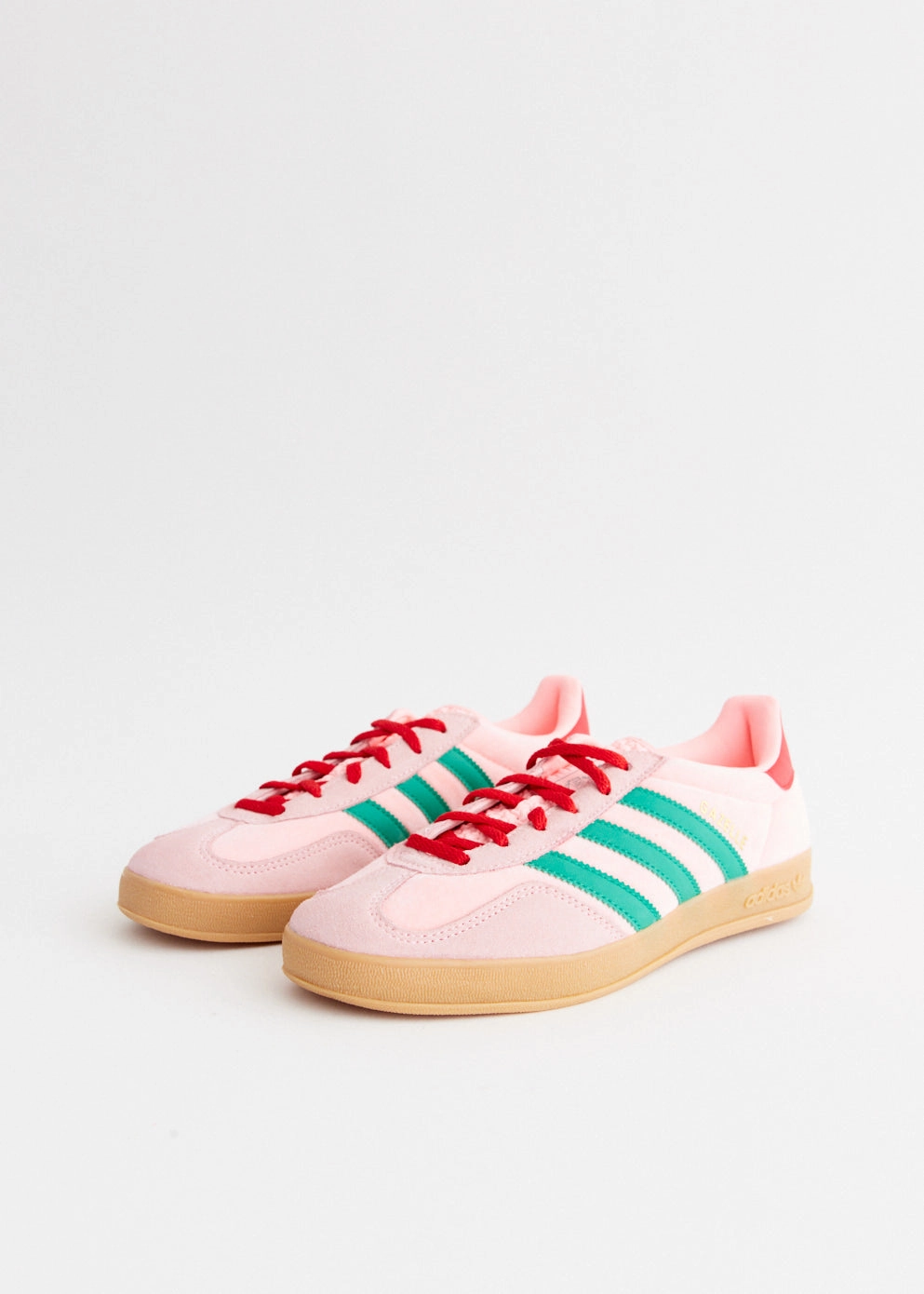 Fan Favorite, Raffia Woven Summer Bag Women's Gazelle Indoor 'Glow Pink' Sneakers