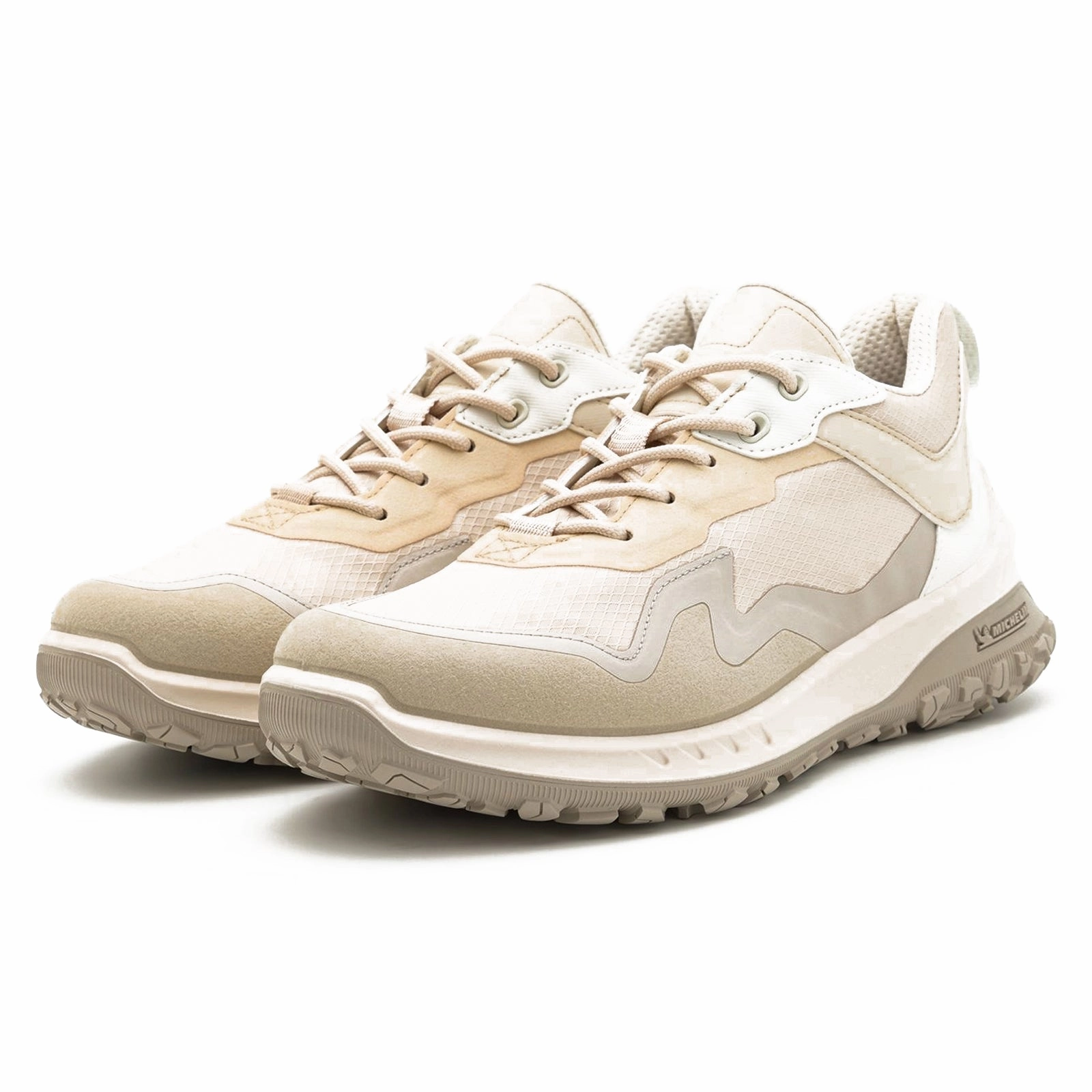Ecco ULT-TRN Synthetic Textile Women's Outdoor Gravel Limestone Shadow White Trainers Magnetic Closure