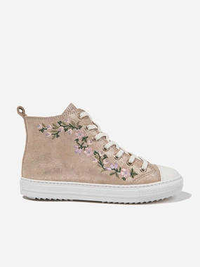 Fixed deal Pom D'Api Girls Swag Brodi High Top Trainers in Gold Buy Early Refined Look, Quick-Dry Fabric