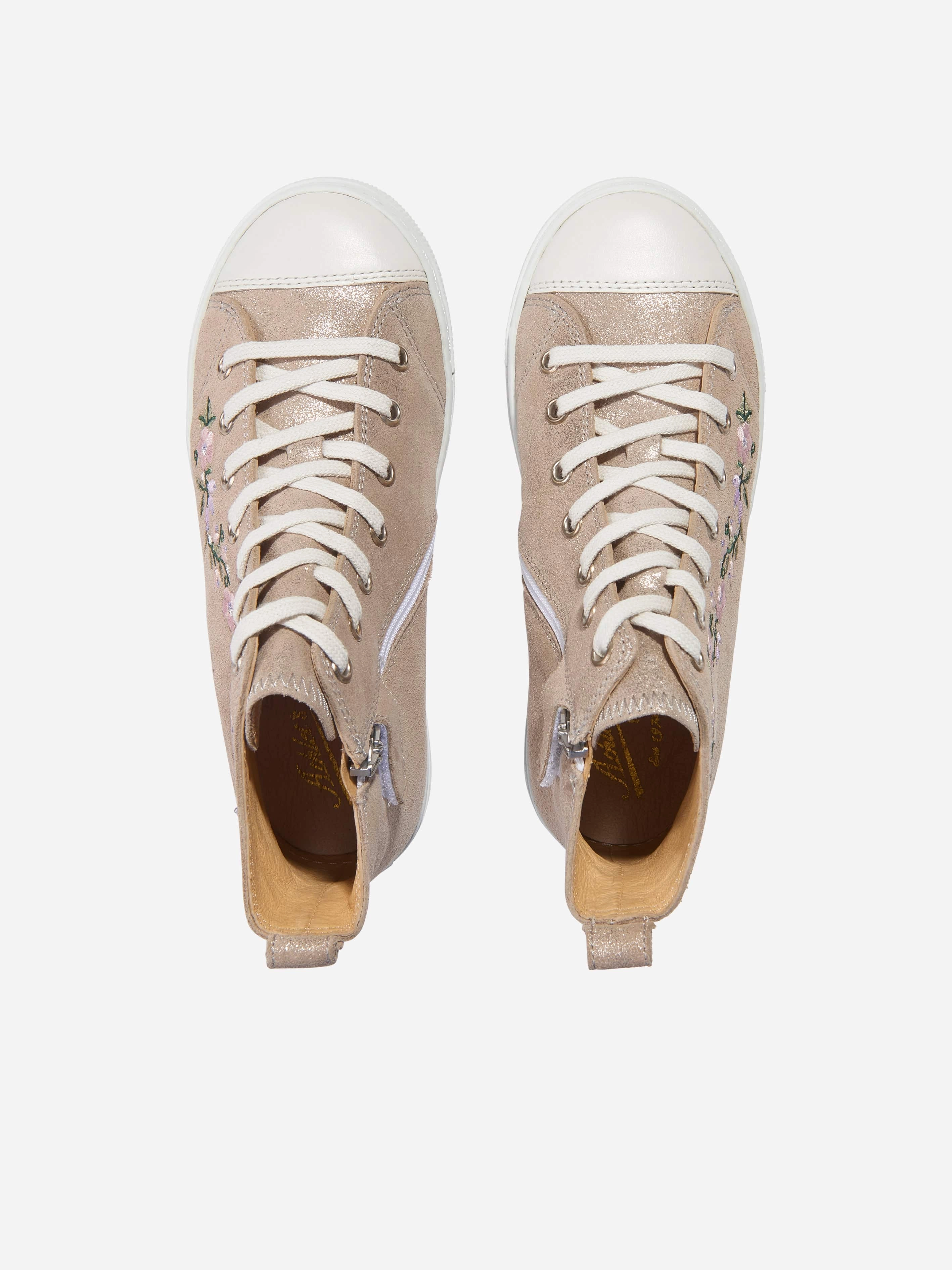 Pom D'Api Girls Swag Brodi High Top Trainers in Gold Organizer Insert, Discover New Arrivals, Easy To Carry
