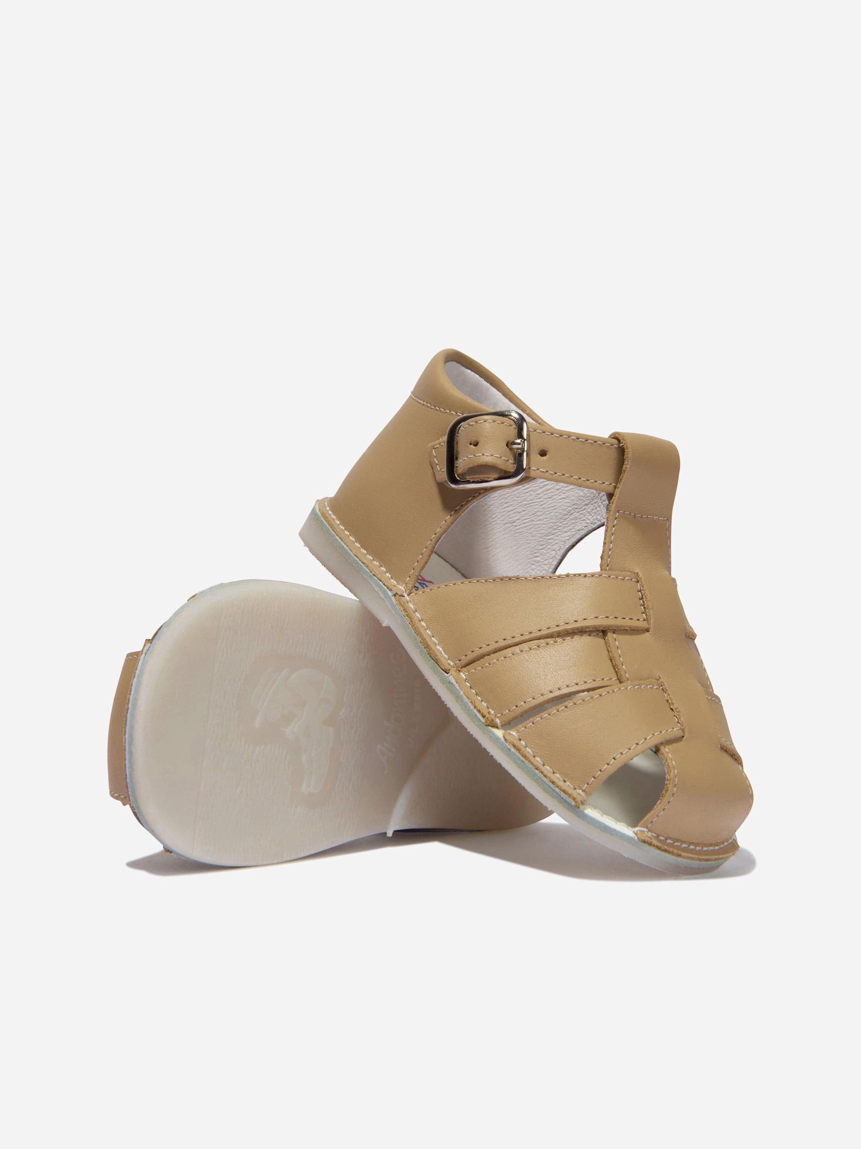 Andanines Baby Buckle Strap Sandals in Brown Lightweight Crossbody Bag, Nylon, Vegan Leather