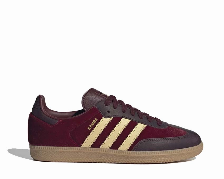 Metallic Flash sale Adidas Samba OG W "Sharp Red" Chic Reinforced Base