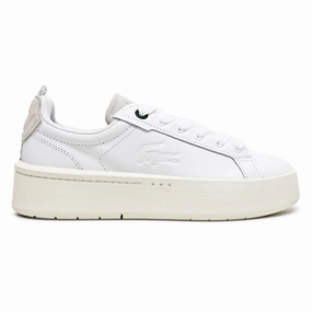 Unlined Formal style deal Lacoste Carnaby Platform Leather Women's Comfort White Off White Trainers Personalized Gift