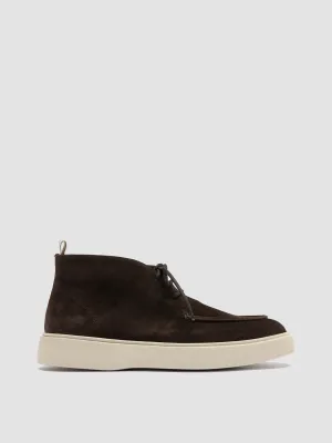 FRAME 002 - Dark Brown Suede Chukka Boots