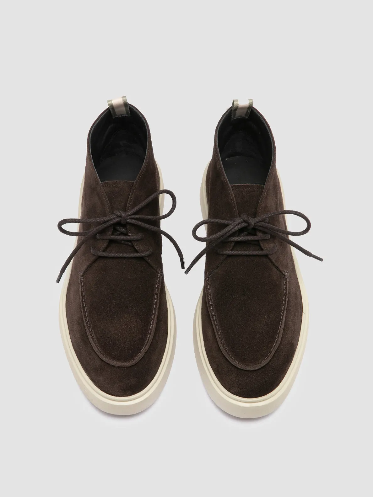 FRAME 002 - Dark Brown Suede Chukka Boots