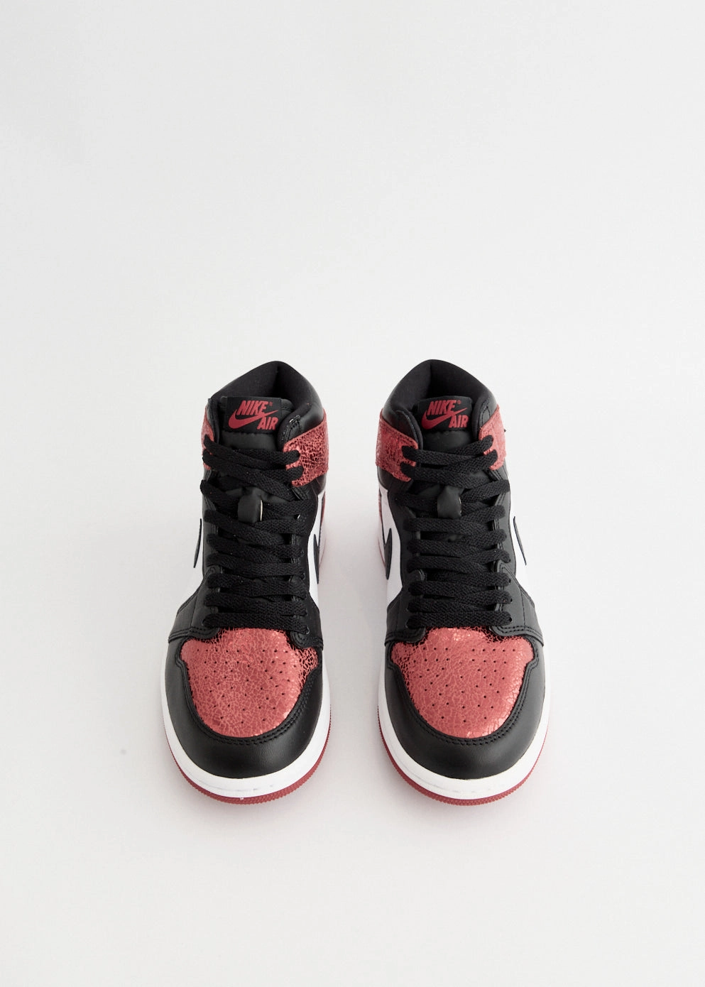 Women's Air Jordan 1 Retro High OG 'Ruby' Sneakers Bucket Bag For Summer Outings, Pastel Pink Mini Handbag
