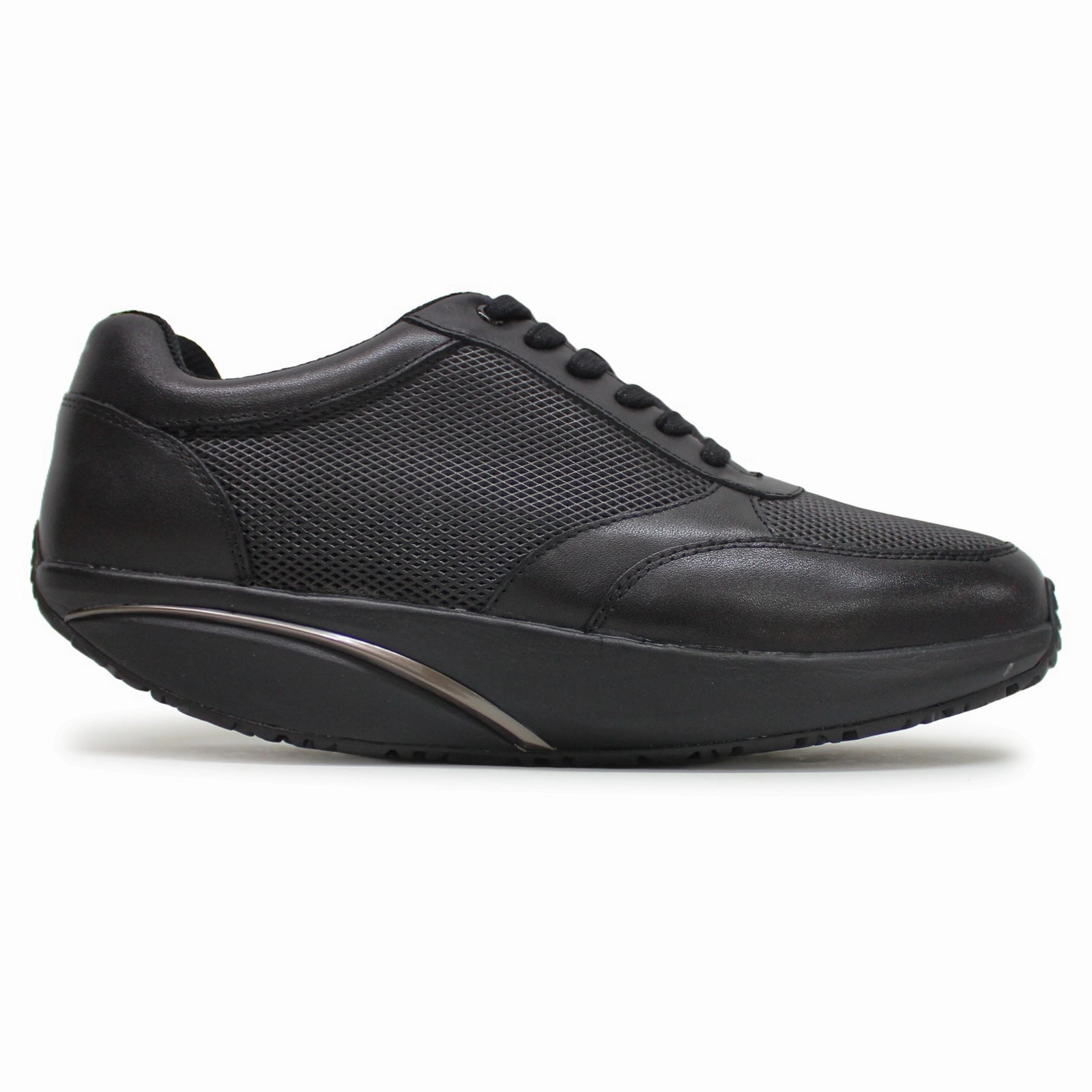 Sleek & Modern Free upgrade MBT Nafasi 5 Nappa Leather Women's Comfort Black Black Trainers User-Treasured Pick Everyday Luxury