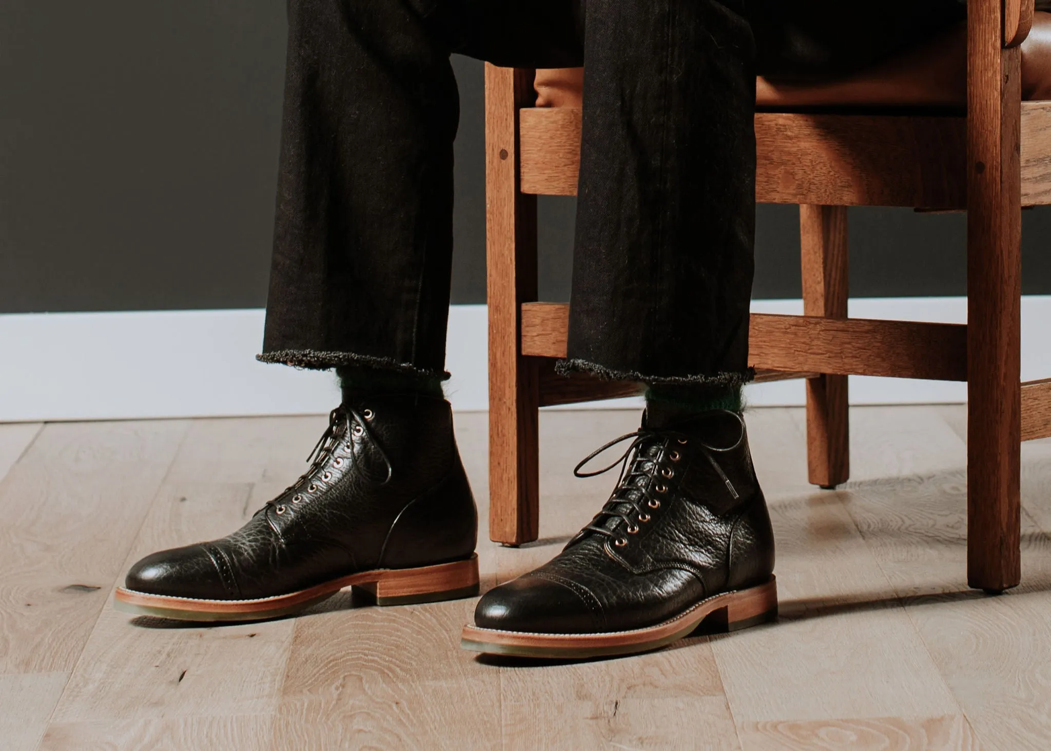 Garrison Boot Black Bison