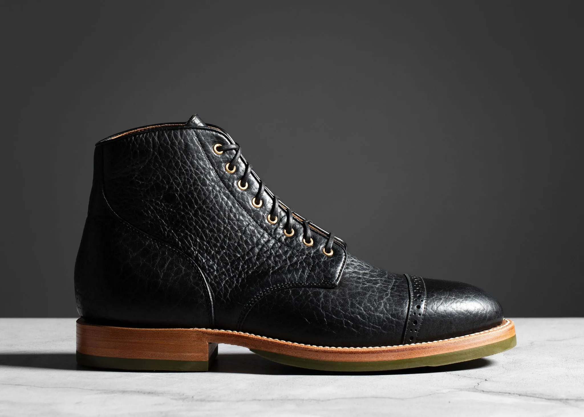 Garrison Boot Black Bison