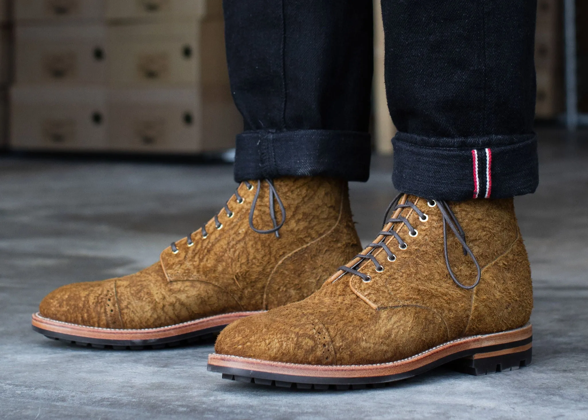Garrison Boot Bronze Rough Suede