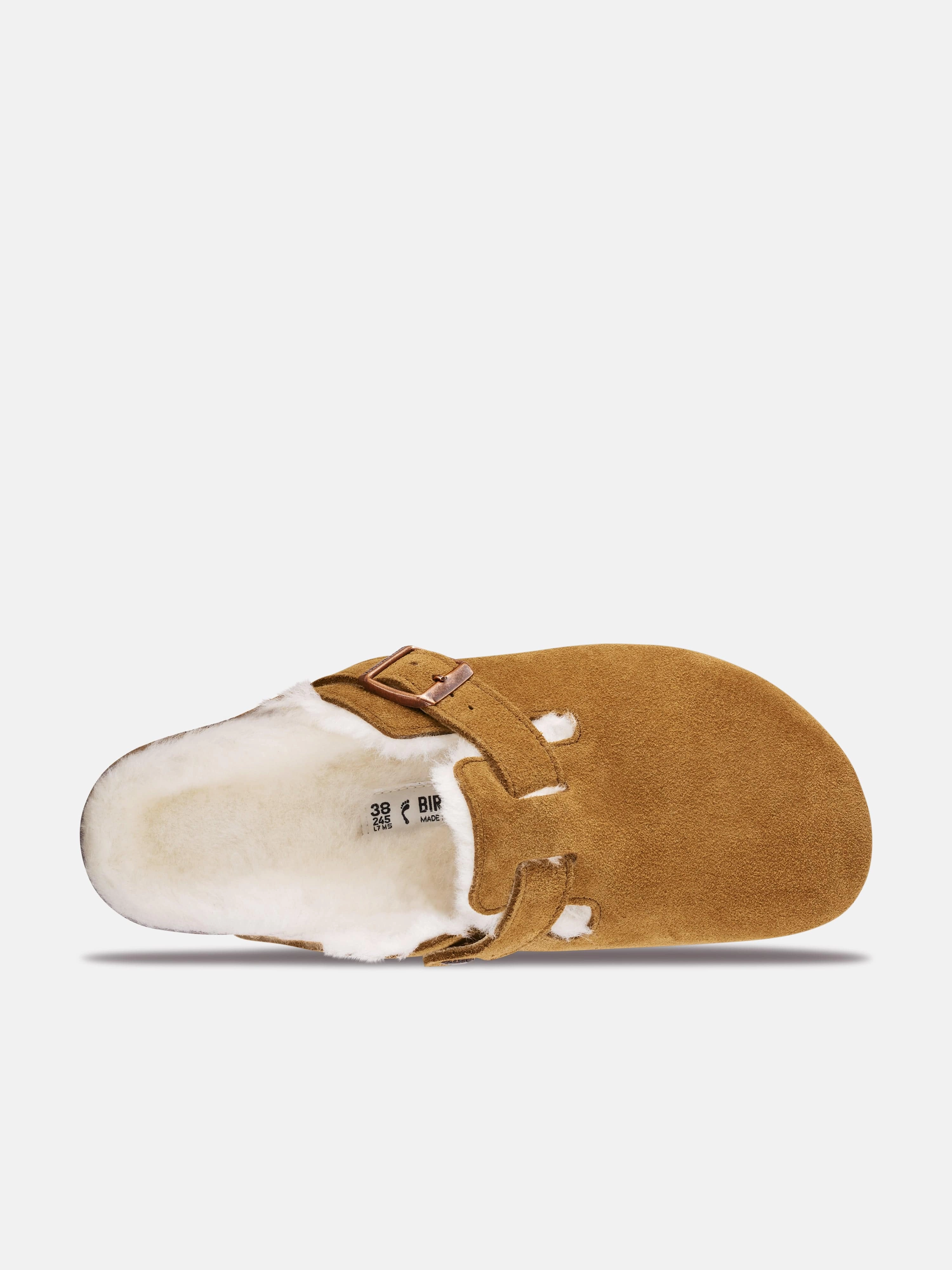 Ultra-Soft Texture BIRKENSTOCK Boston Shearling Suede Clogs in Brown Made For Adventure