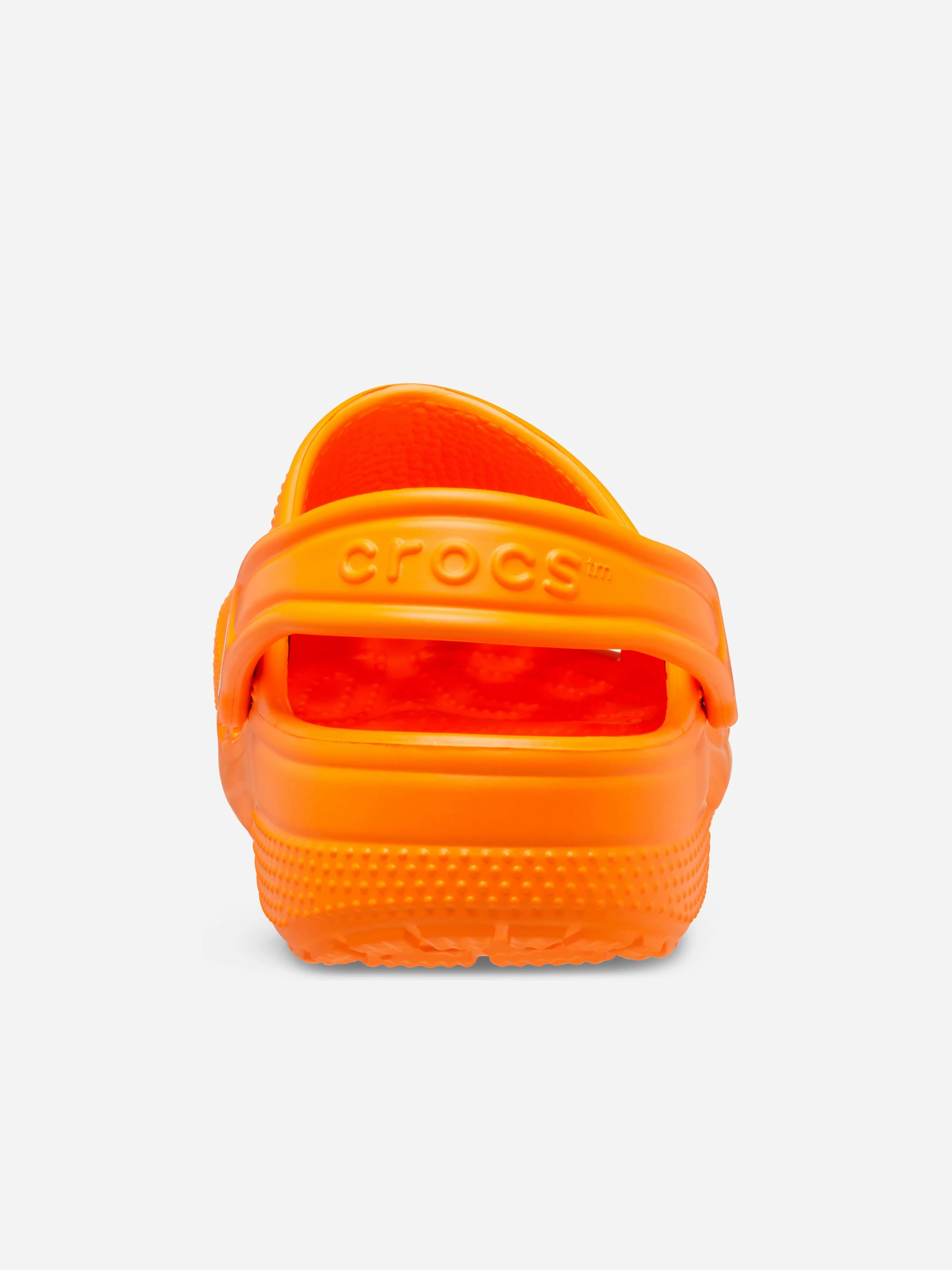 Kids Classic Clog in Orange Vinyl, Ready For Anythi
