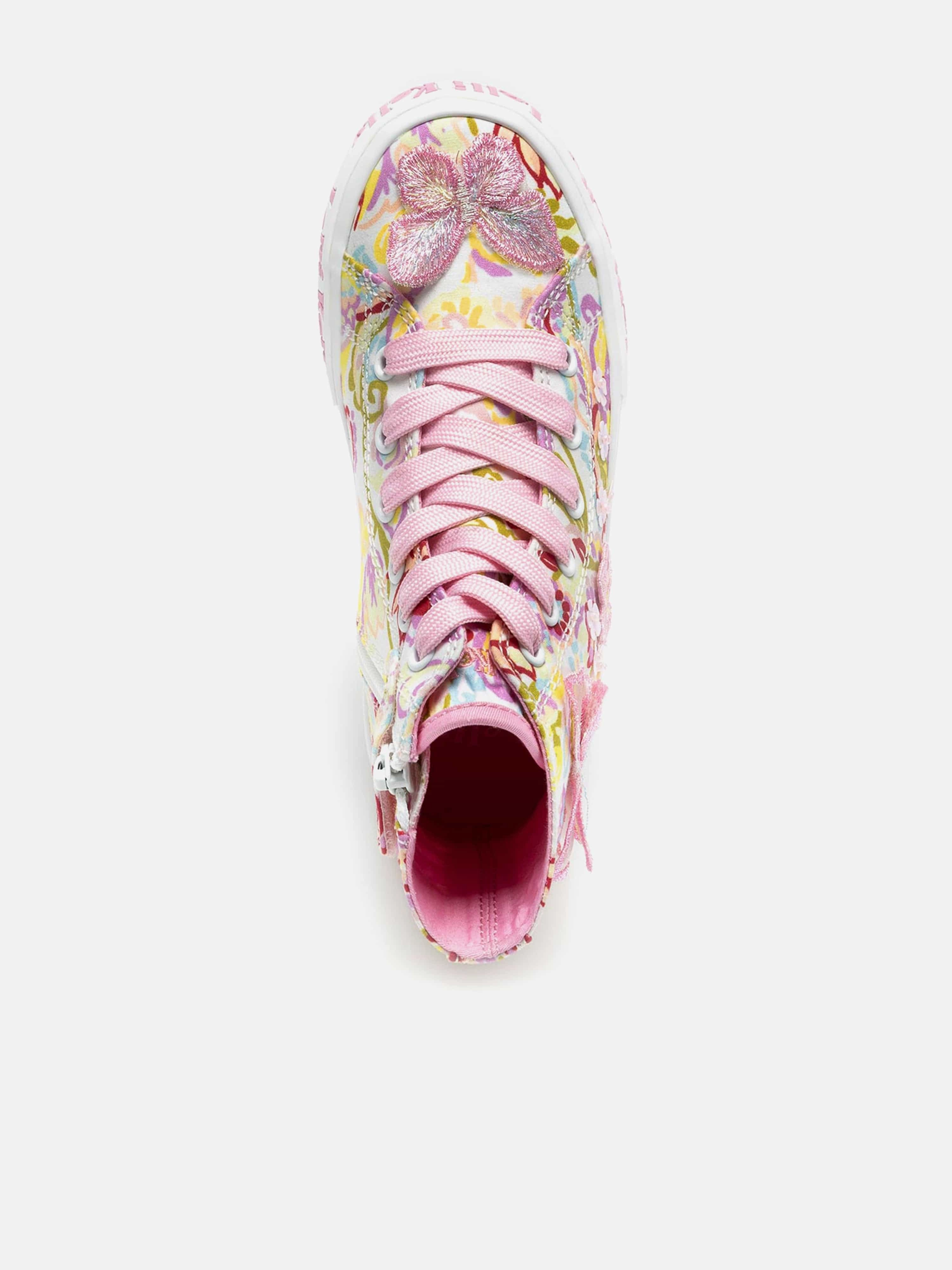 Buckle Closure Lelli Kelly Girls Sam Mid Baseball Boots in Multicolour Embossed Leather