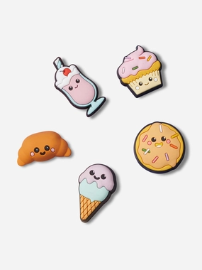 Gift with purchase Kids Mini 3D Pastry Shop Jibbitz 5 Pack in Multicolour Men's style special Upgrade Your Essentials
