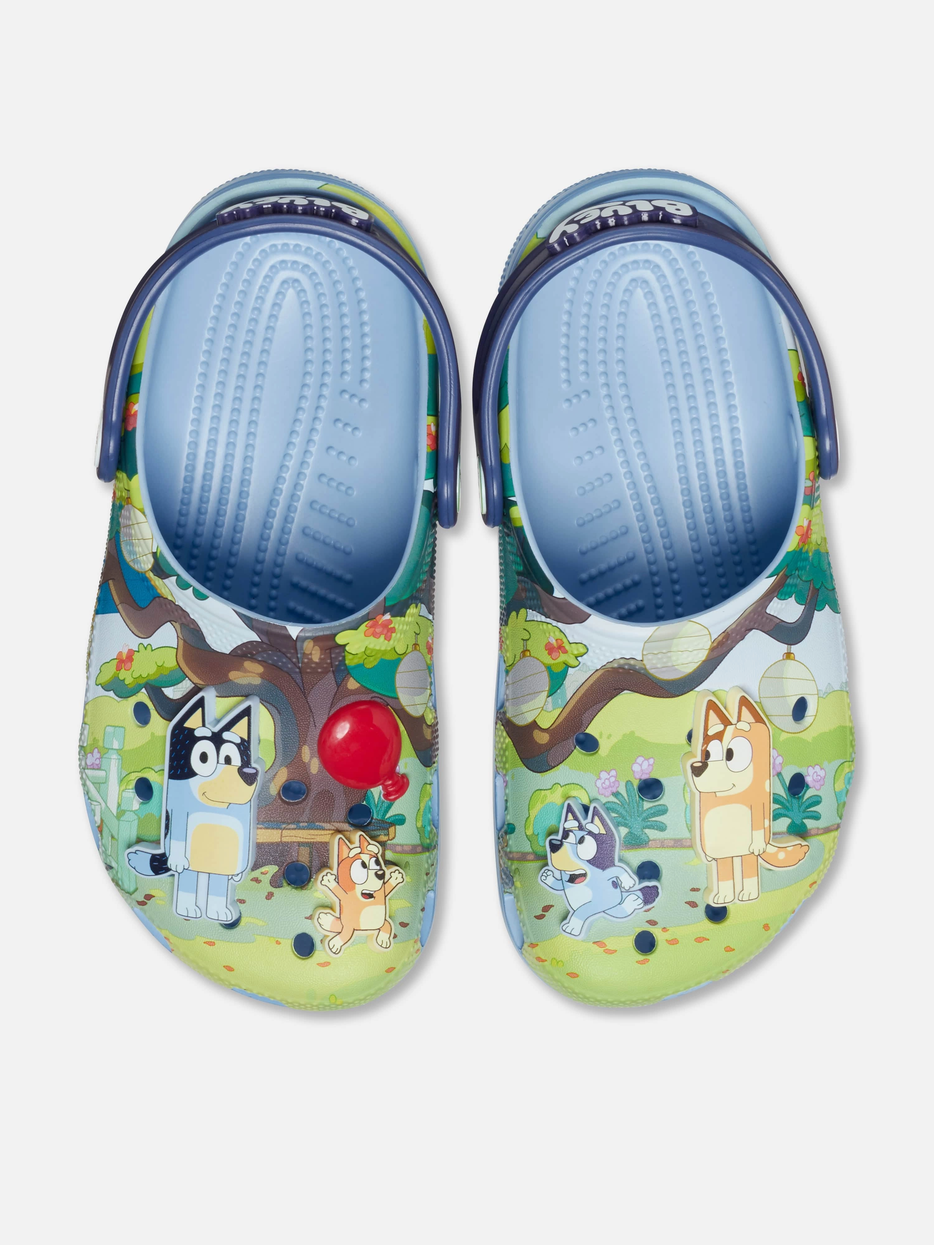 Kids Bluey Classic Clog in Multicolour Quilted Leather Clutch