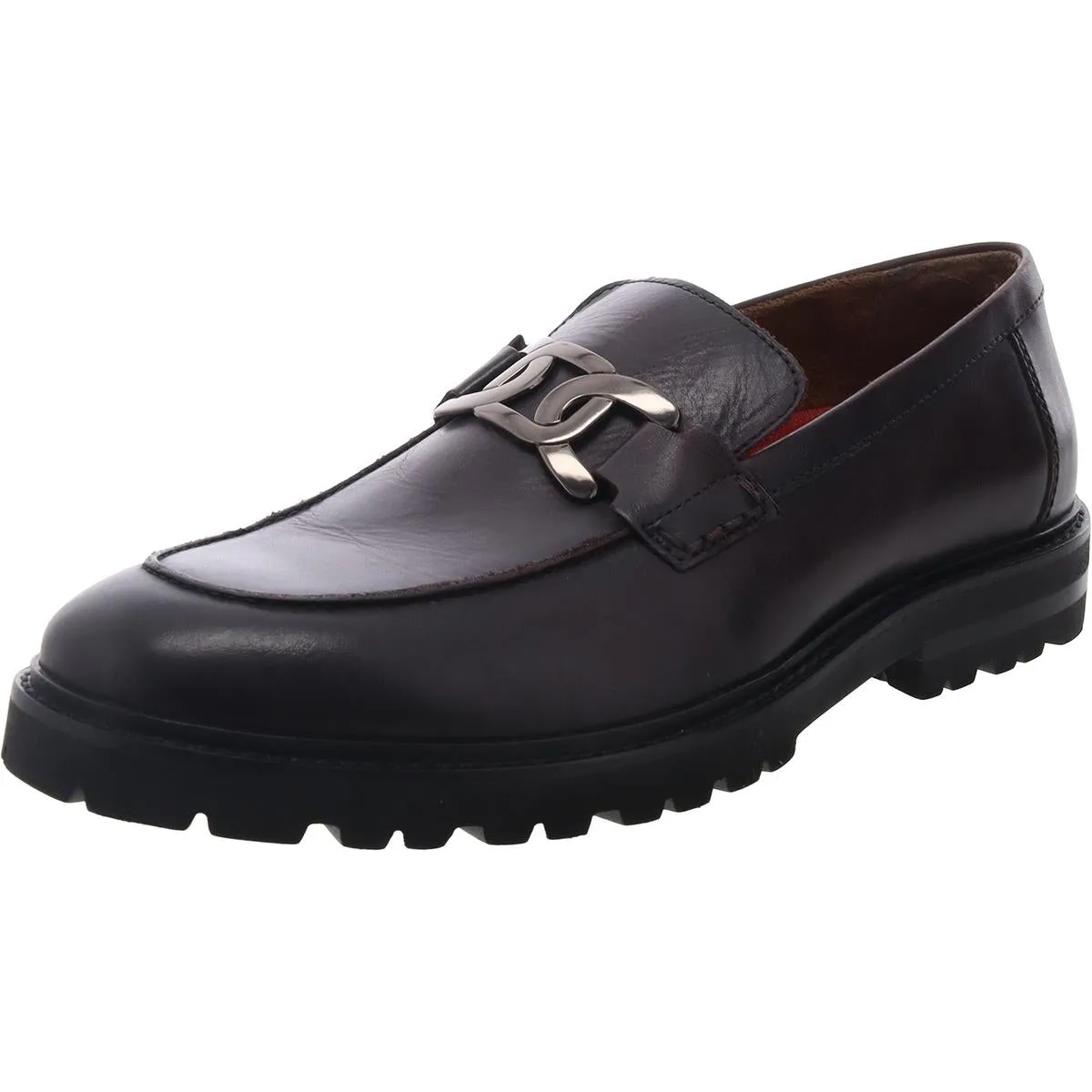 Hale Mens Chain Leather Loafers