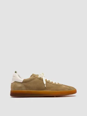 HALO 001 - Light Brown Leather and Suede Sneakers