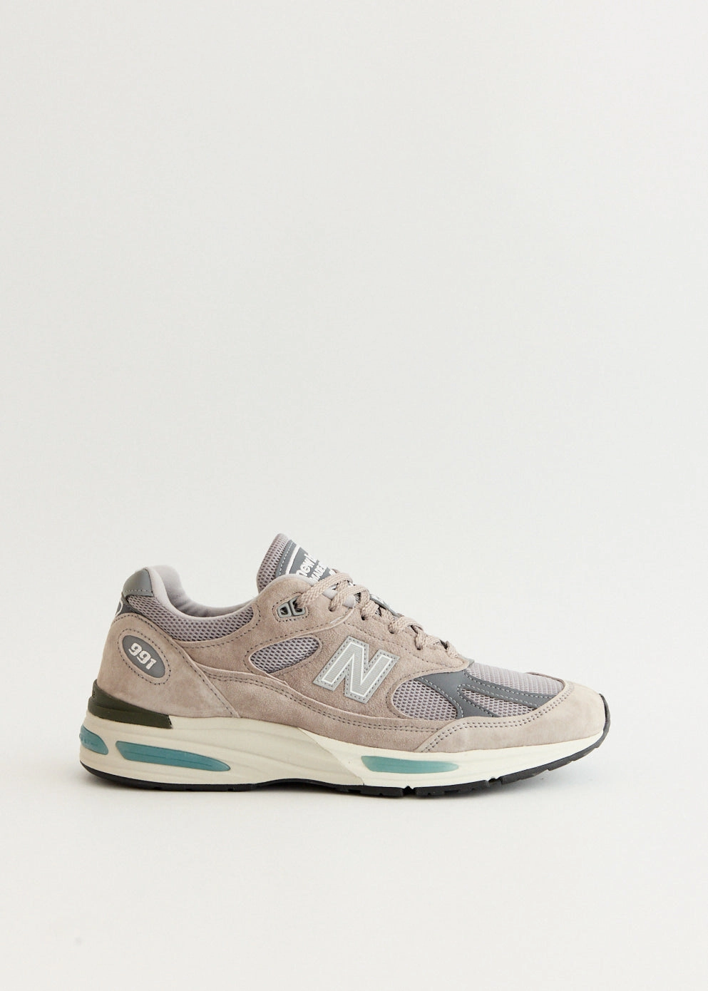 Best Price Online Hardly Any Left MADE in UK 991v2 'Dove' Sneakers Easy to Manage Buckle Closure