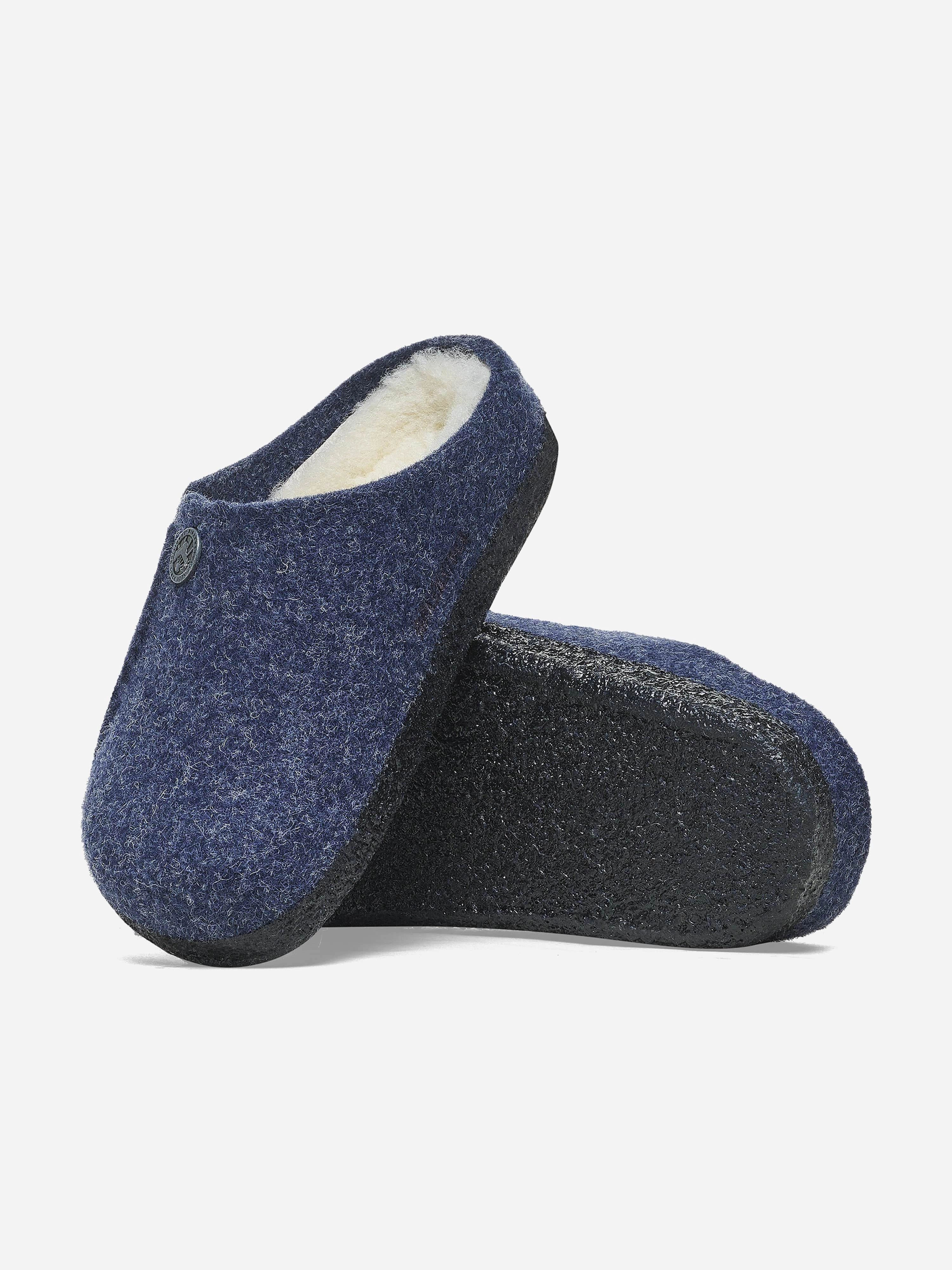 Save More Today BIRKENSTOCK Boys Zermatt Shearling Slippers in Navy