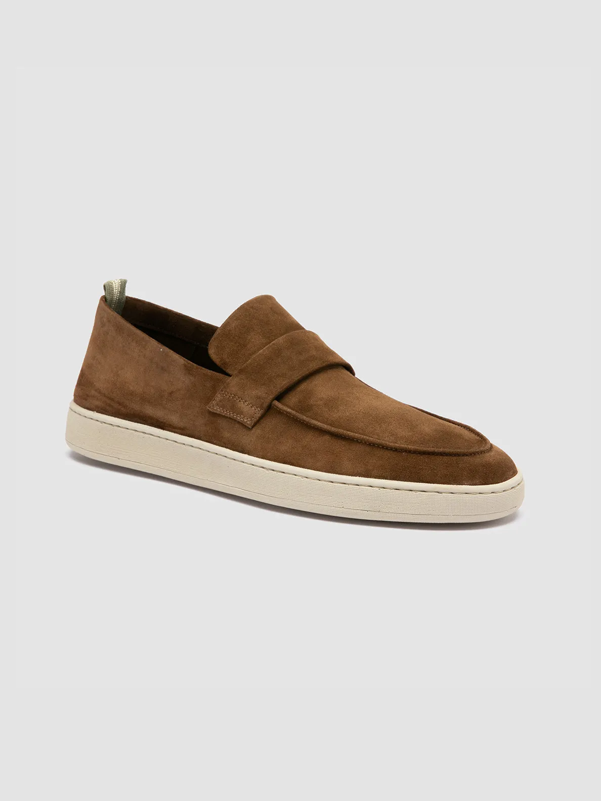 HERBIE 001 - Dark Brown Suede Penny Loafers